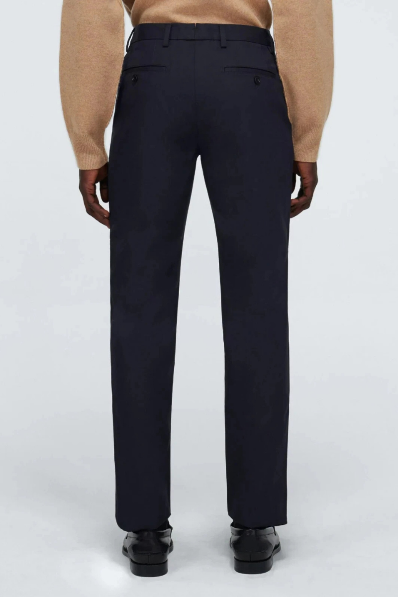 Burberry Men's Navy Blue Shibden Slim Fit Chino Pants