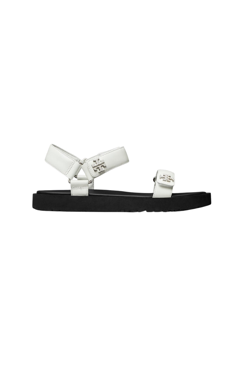 Tory Burch  Kira Ultralight Sandal 
Bianco / Perfect Black / Silver 181453-005