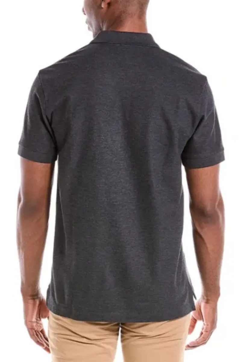 Burberry Men's Cotton Polo Shirt In Grey