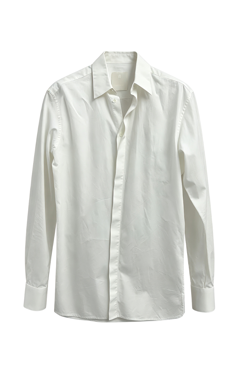 Givenchy Contemporary Fit Shirt W/U Lock Harness White/Silvery BM60RZ109F