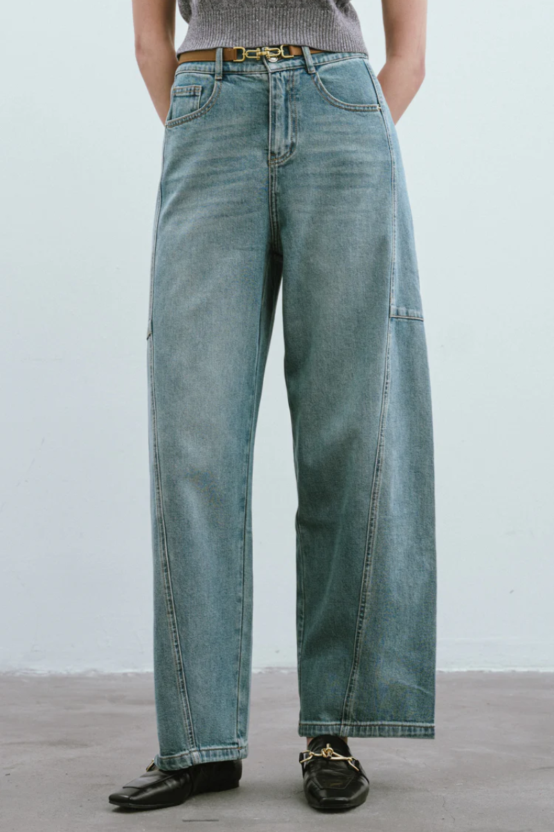 Max Simple Arc Pants Blue