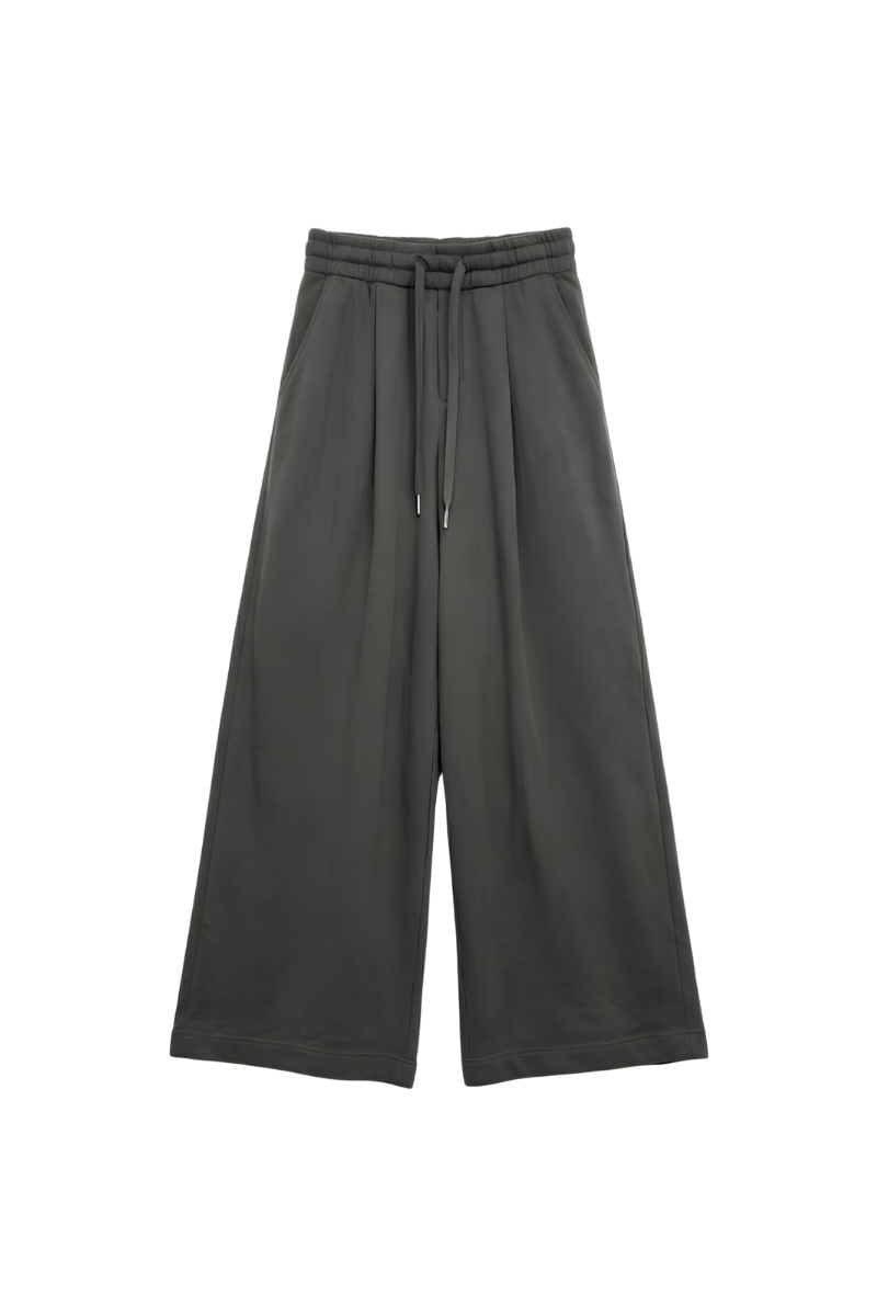 Max Simple Casual Drawstring Pants Grey MSSG261065G