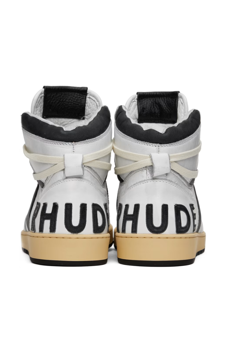 Mens | RHUDE Rhecess-Hi Sneakers Perfect Black/White