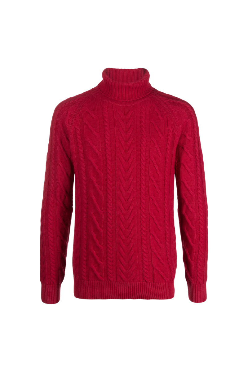 MooRER ALBERIC-ARA Long Hooded Coat Red