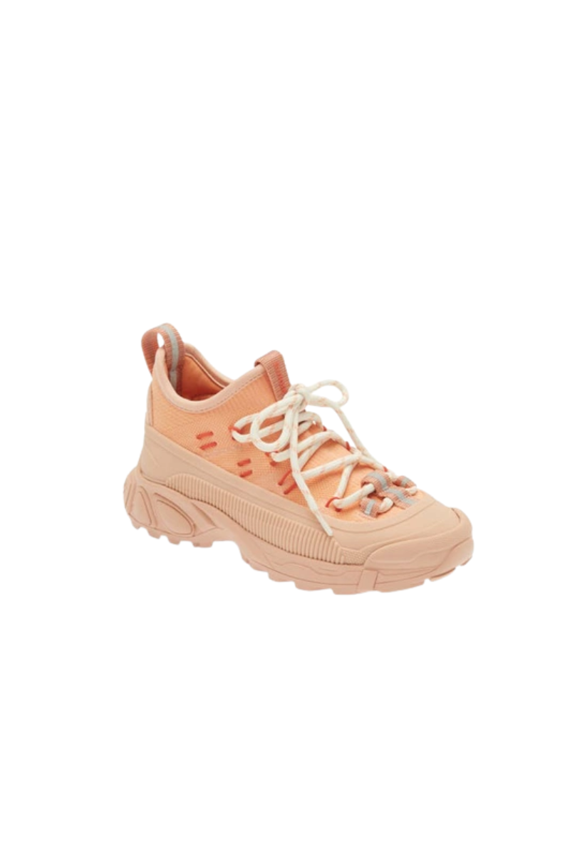 Burberry Girl's Arthur Knit Sneakers, Toddler/Kid In Warm Coral