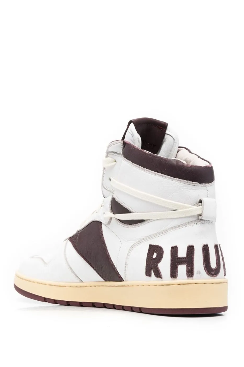 Mens | RHUDE Rhecess-Hi Sneakers Black/White