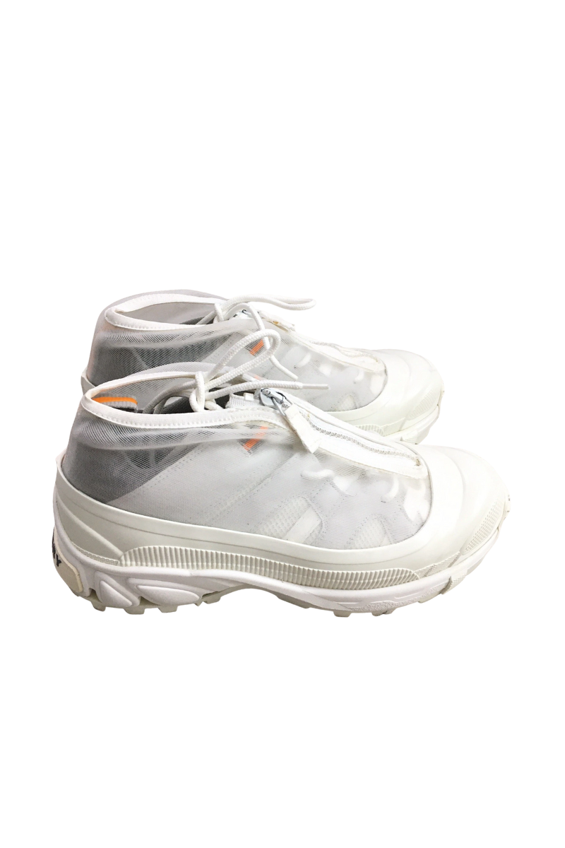 Burberry White Mesh and Rubber ArthurLow Top Women's Sneakers