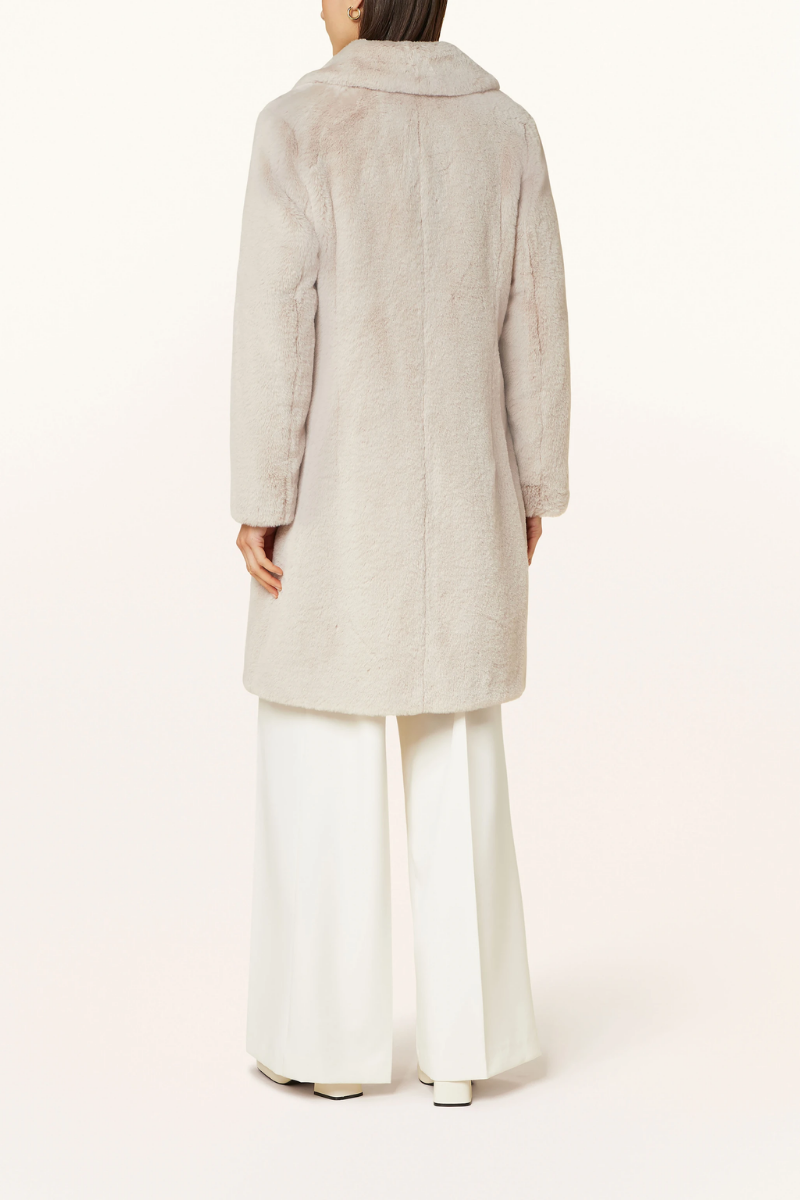 Herno Women's Beige Faux Fur Coat
