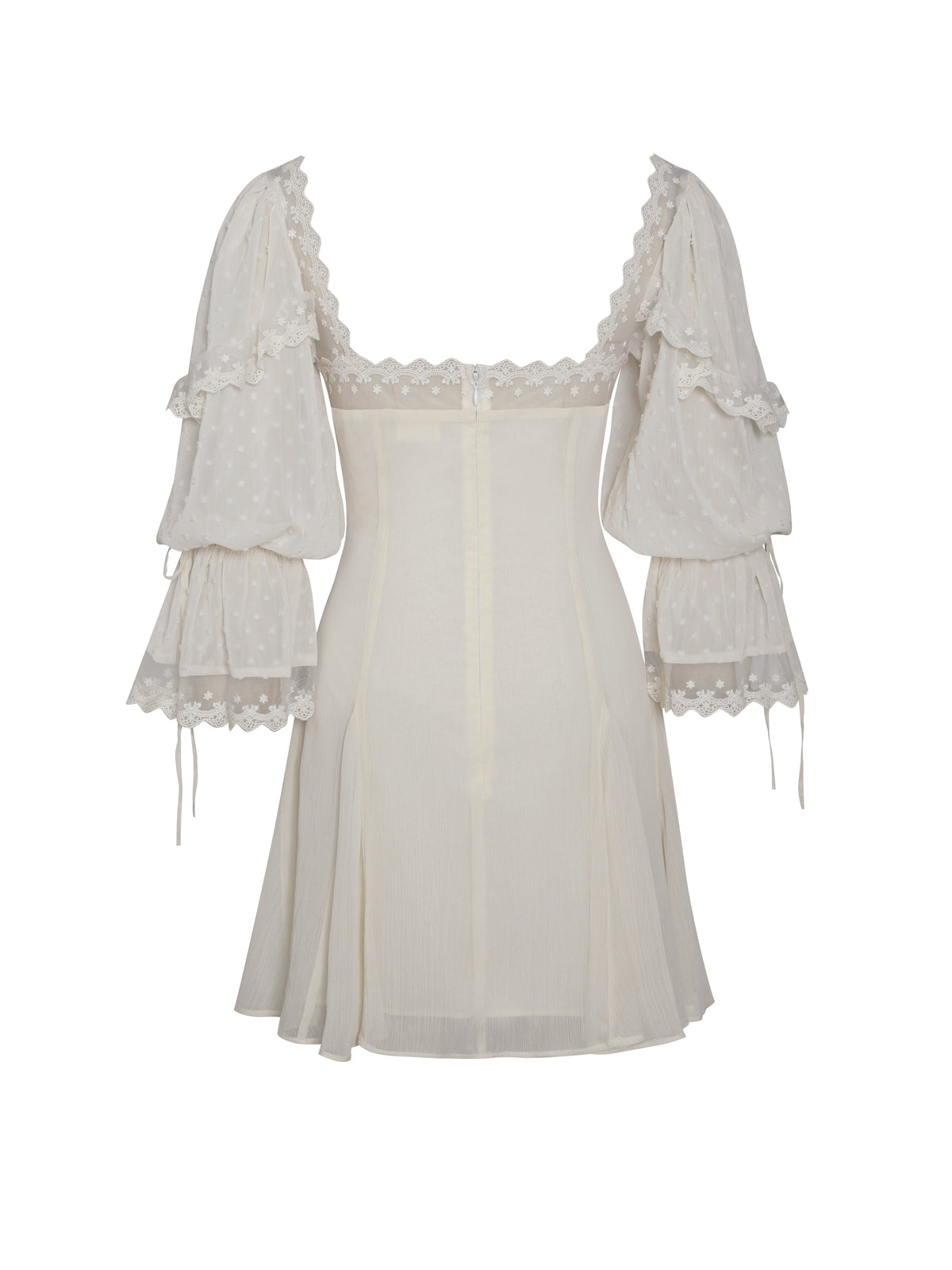 Zakira Lace Trim Half Sleeve Mini Dress (Archive Sale)