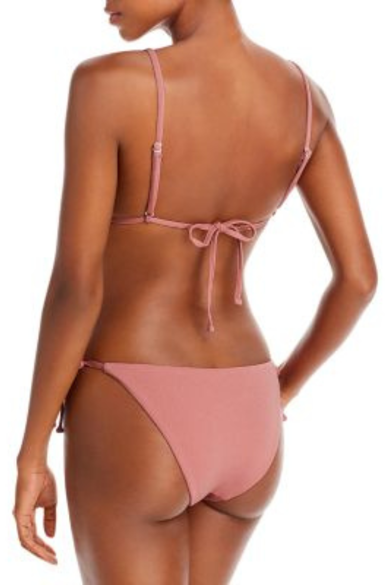 Onia Remi Triangle Bikini Top In Mauve