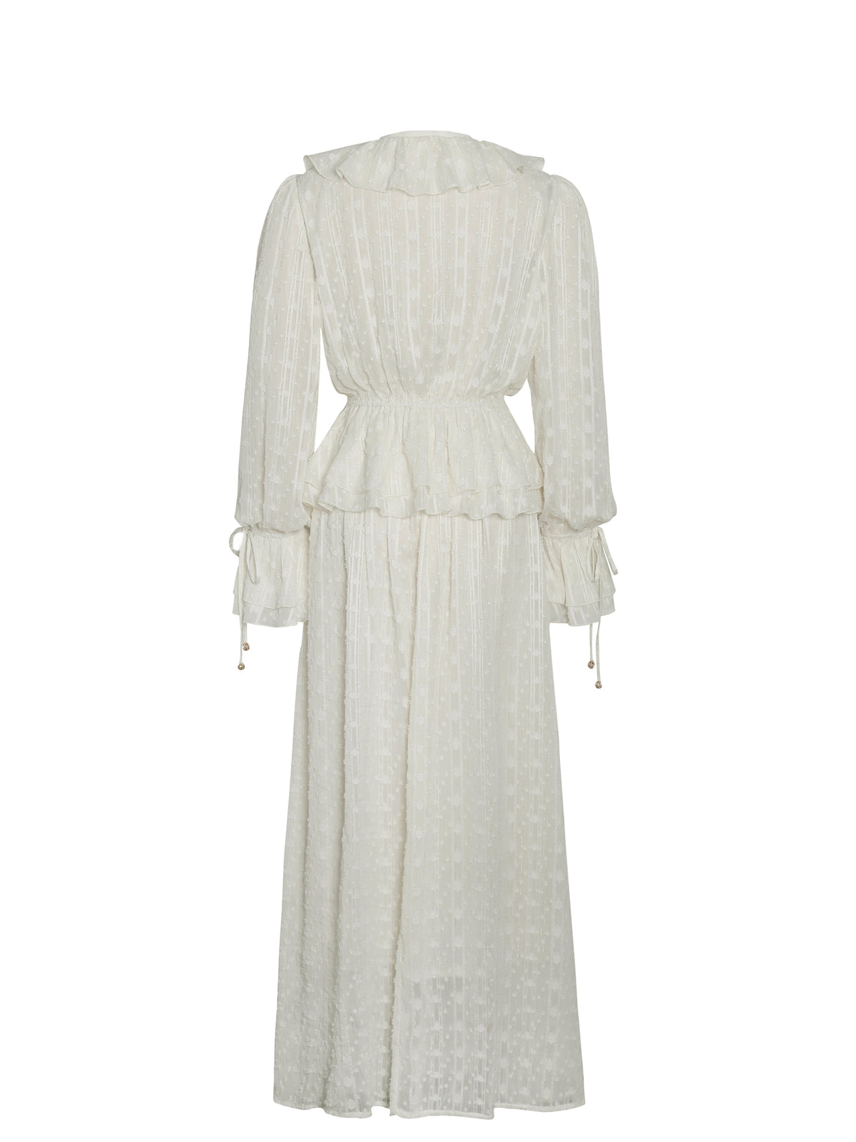 Safiya Jacquard Chiffon Long Sleeve Maxi Dress (Archive Sale)