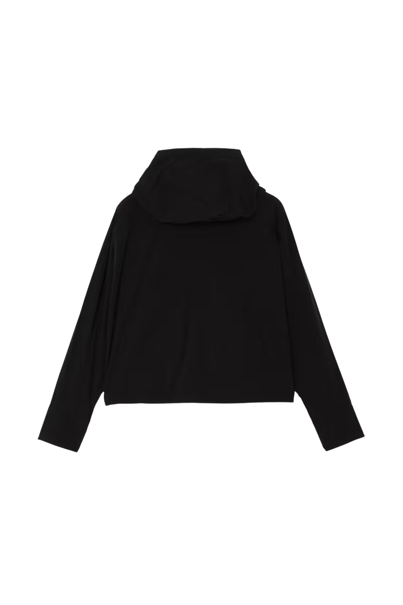 MooRER ELETHIA-KN Hooded Zip Jacket Nero