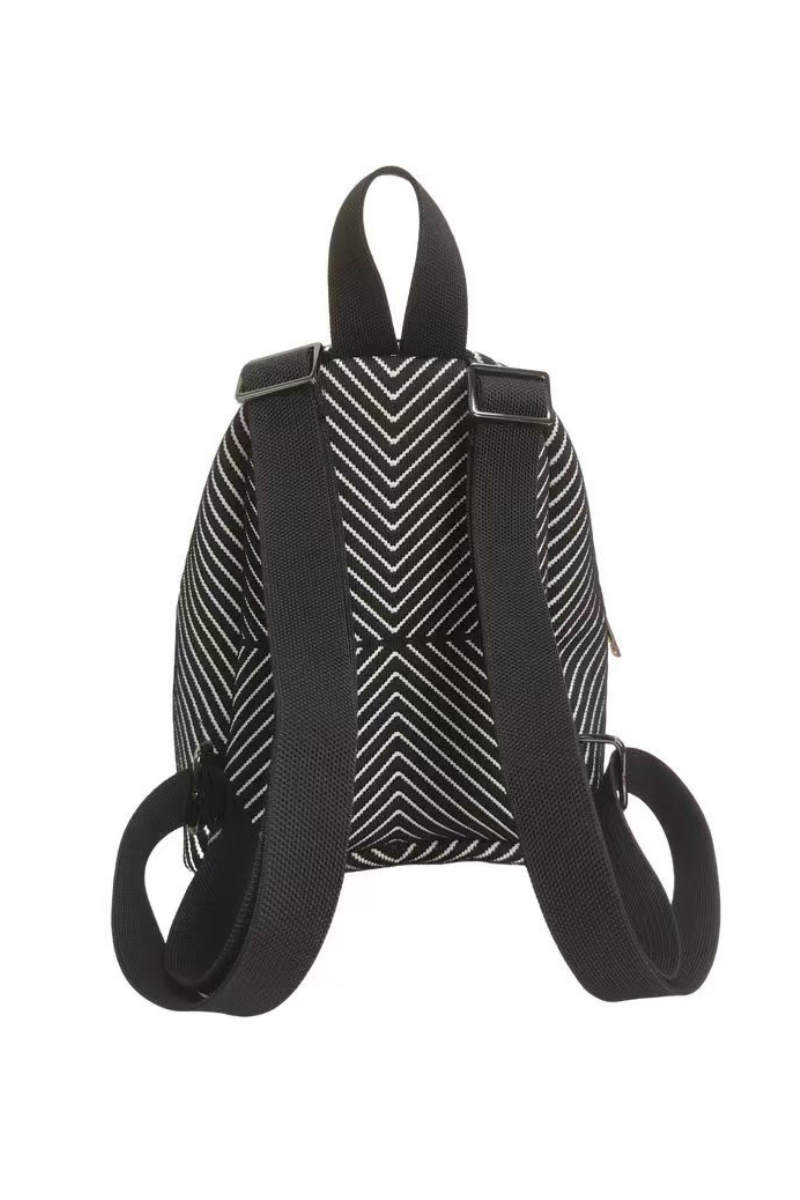 Max Simple Iconic Backpack Black And White