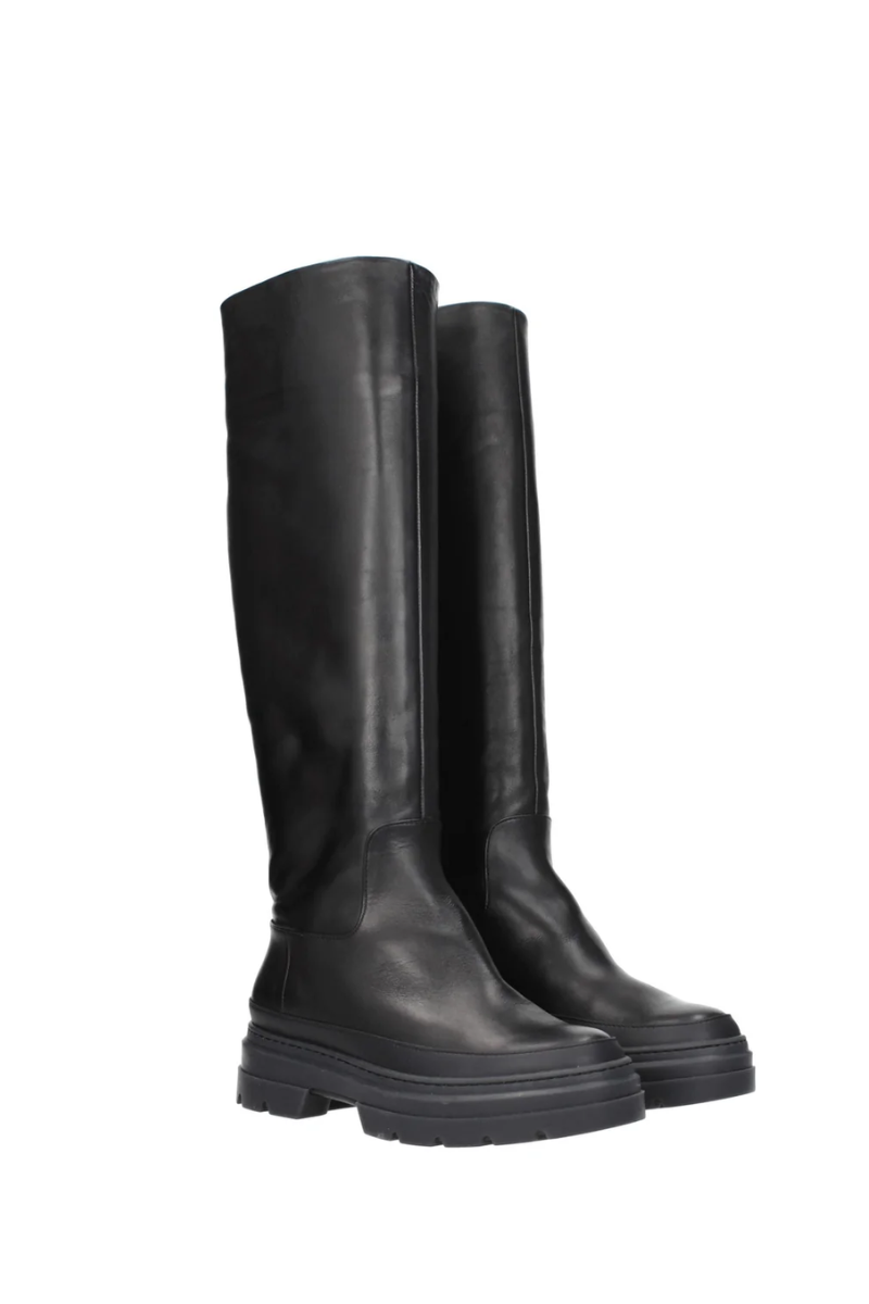 Max Mara Boots Women Leather Black