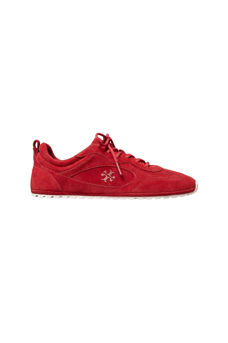 Tory Burch Field Sneaker Mesh And Suede Red 187903-675