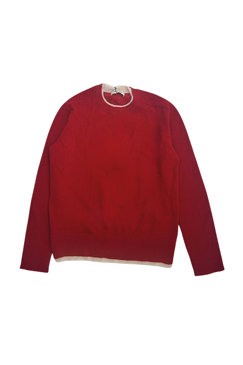 Max Simple Saddle Shoulder Cashmere Sweater_ Wine