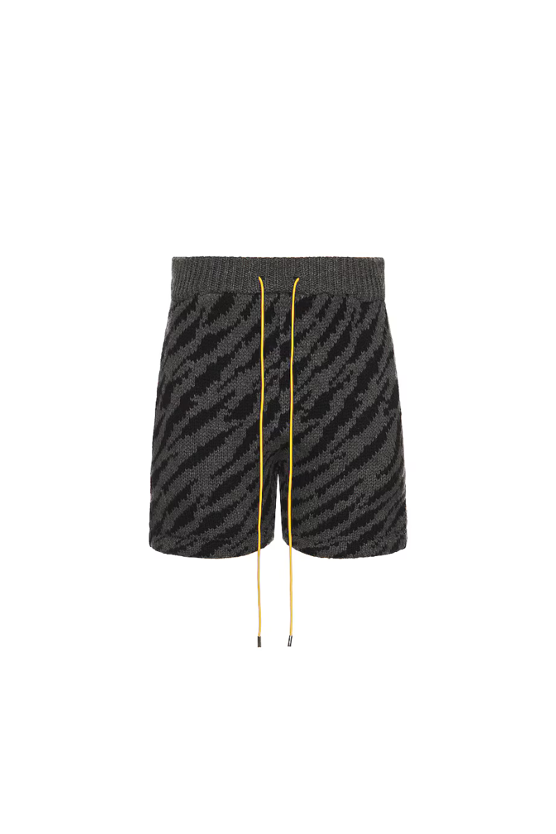 Rhude Zebra Swim Shorts Black & Charcoal  RHPF23SH07151674