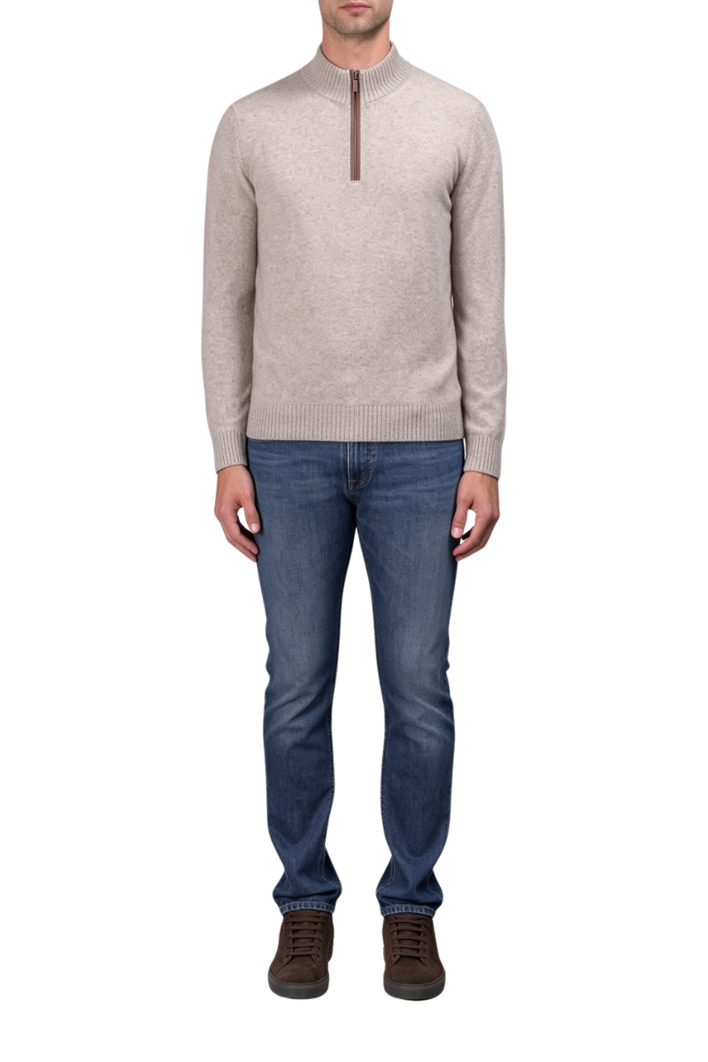 MooRER OSMUND-CWS Sweaters Grigio Melange