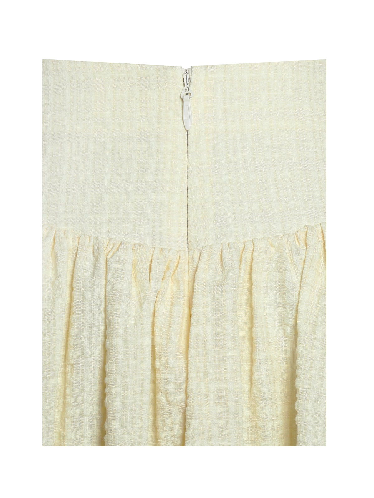 Odelie Yellow Drop Waist  Seersucker Full Skirt (Archive Sale)
