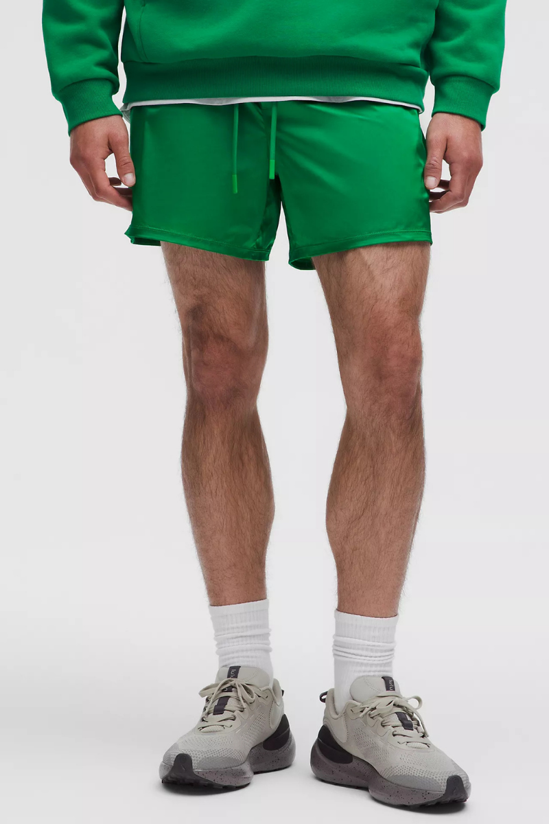 Lululemon Stretch Satin Nylon Short 5" Raceway Green