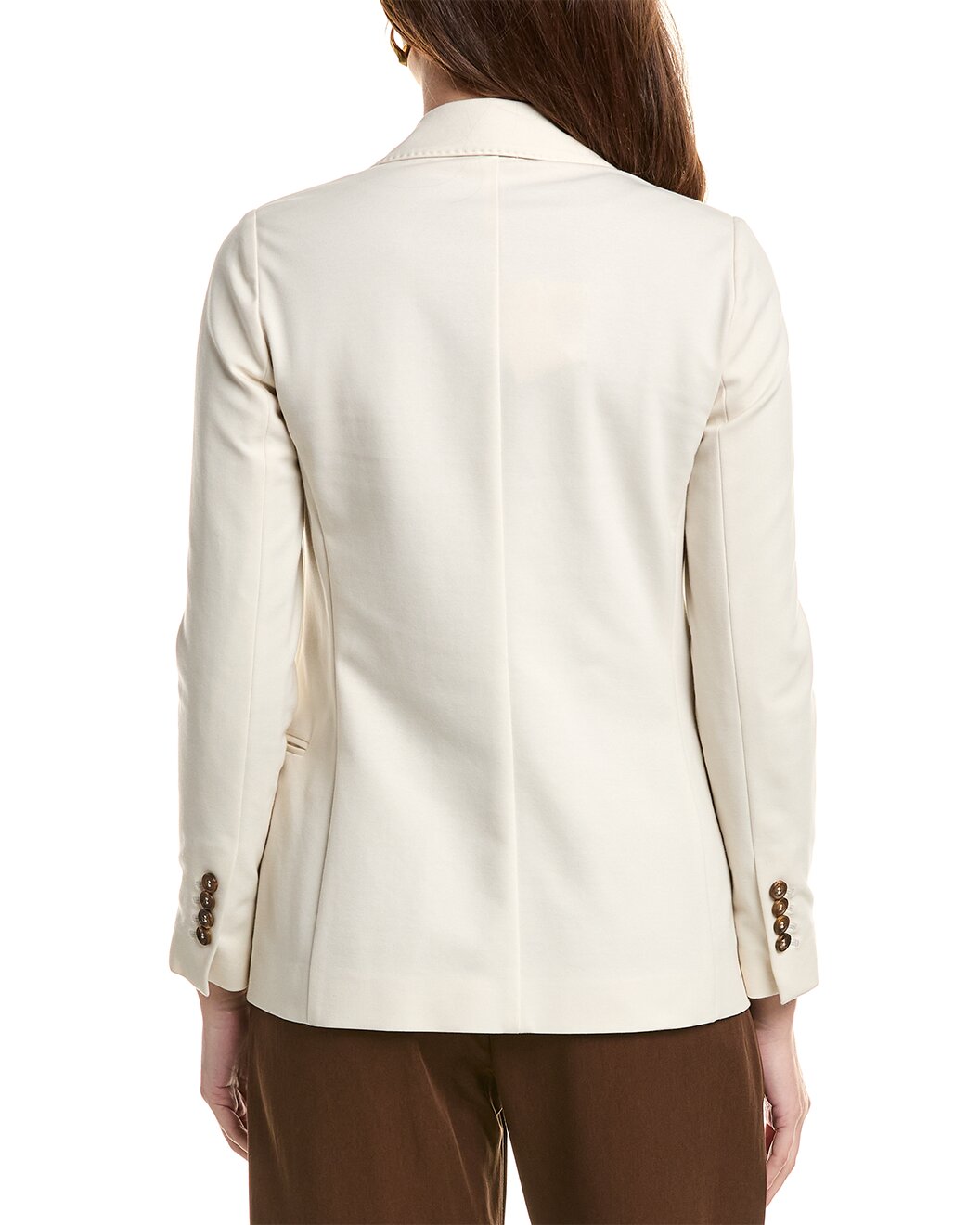 BRUNELLO CUCINELLI WOMEN'S OFF WHITE TAILORED JACKET