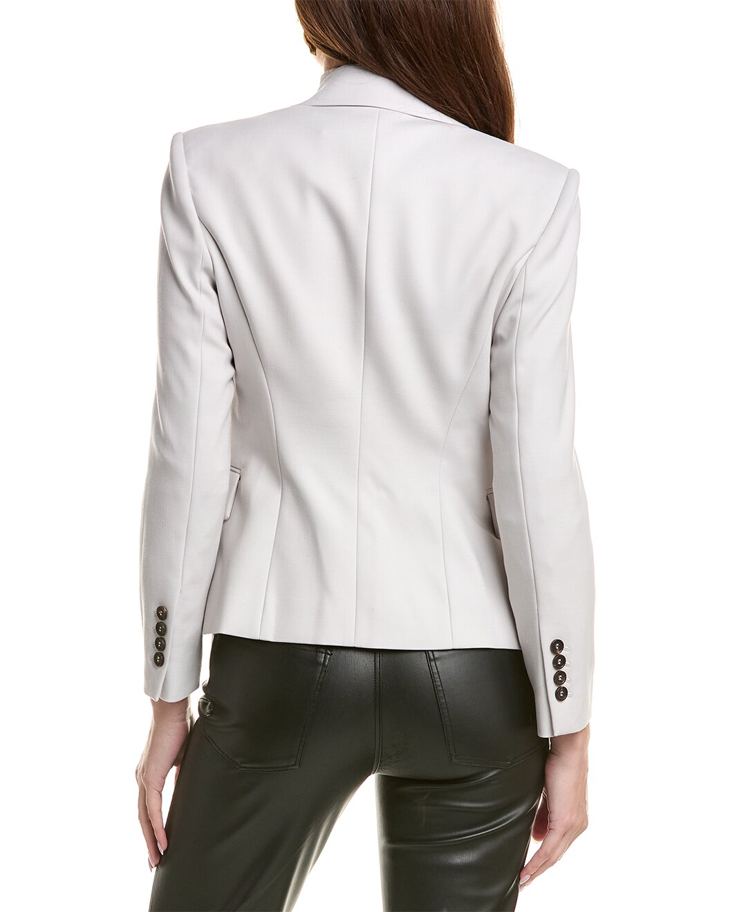 BRUNELLO CUCINELLI WOMEN'S MILK WHITE TAILORED BLAZER