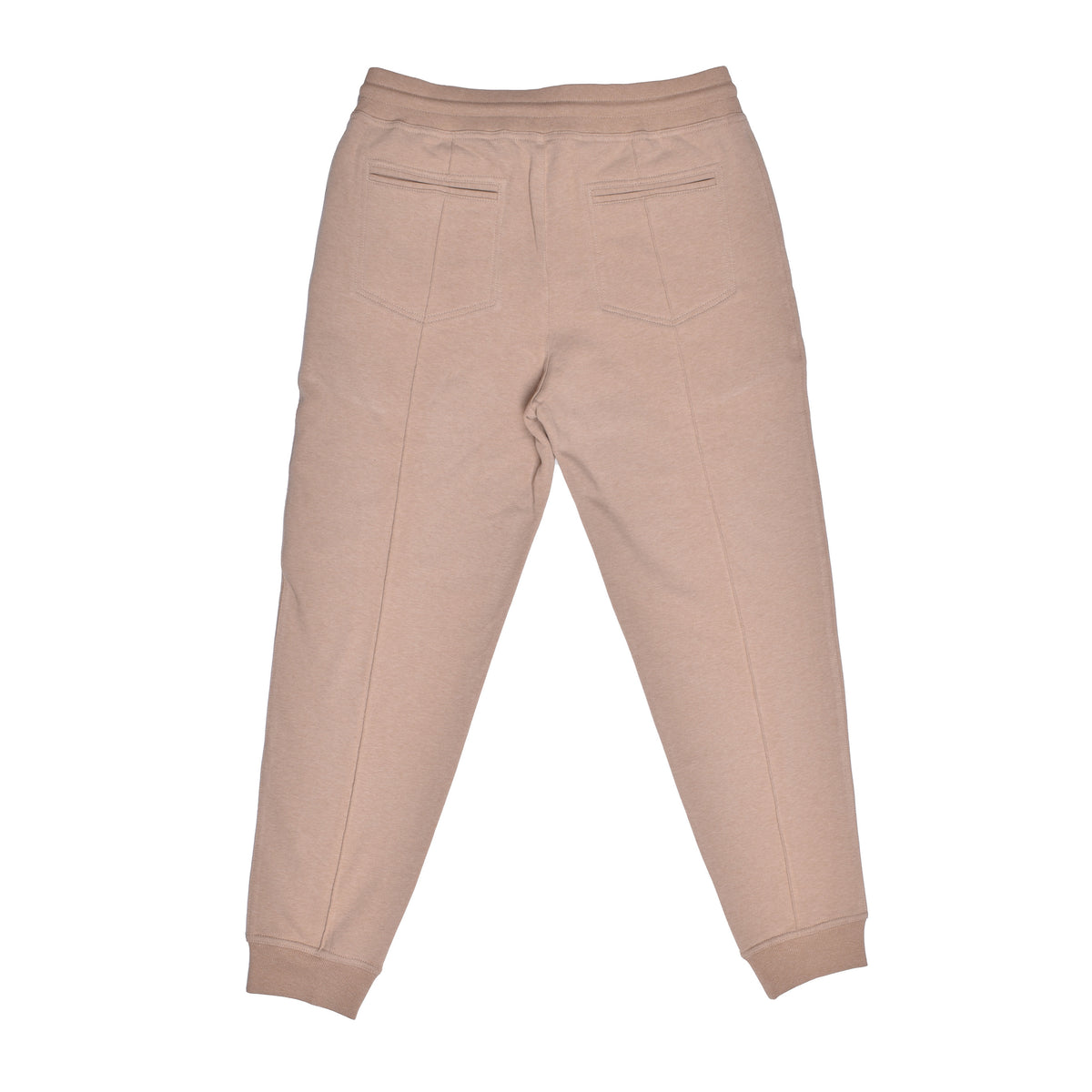 BRUNELLO CUCINELLI MEN'S BEIGE TAILORED SWEATPANTS