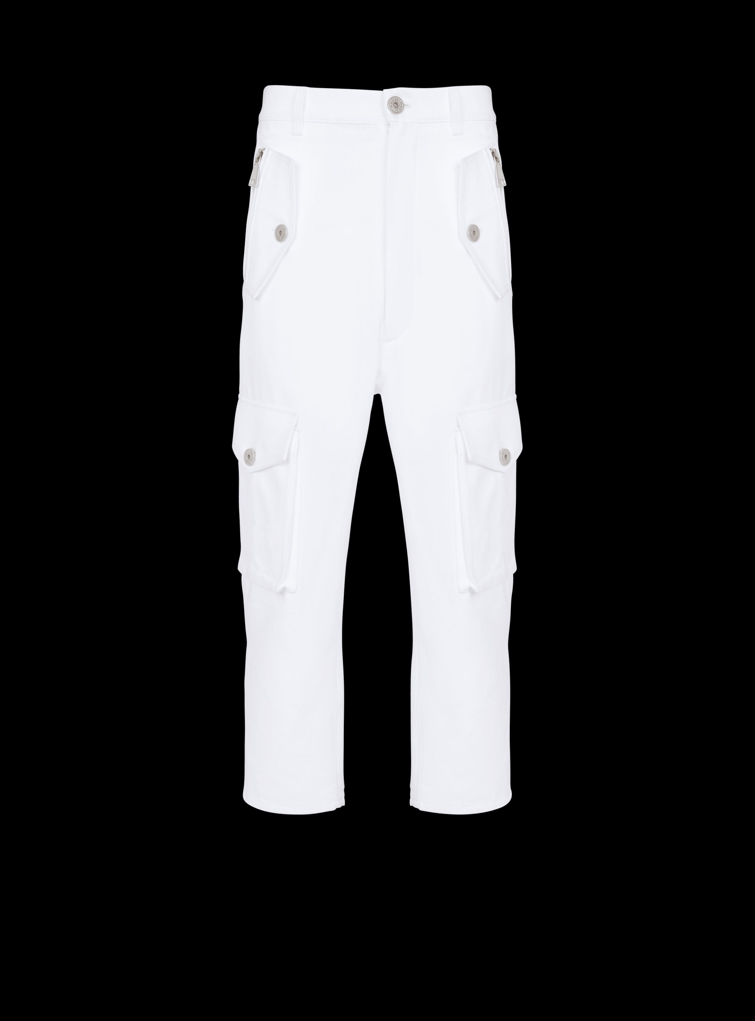 BALMAIN MEN'S COTTON LOOSE CARGO PANTS NWT