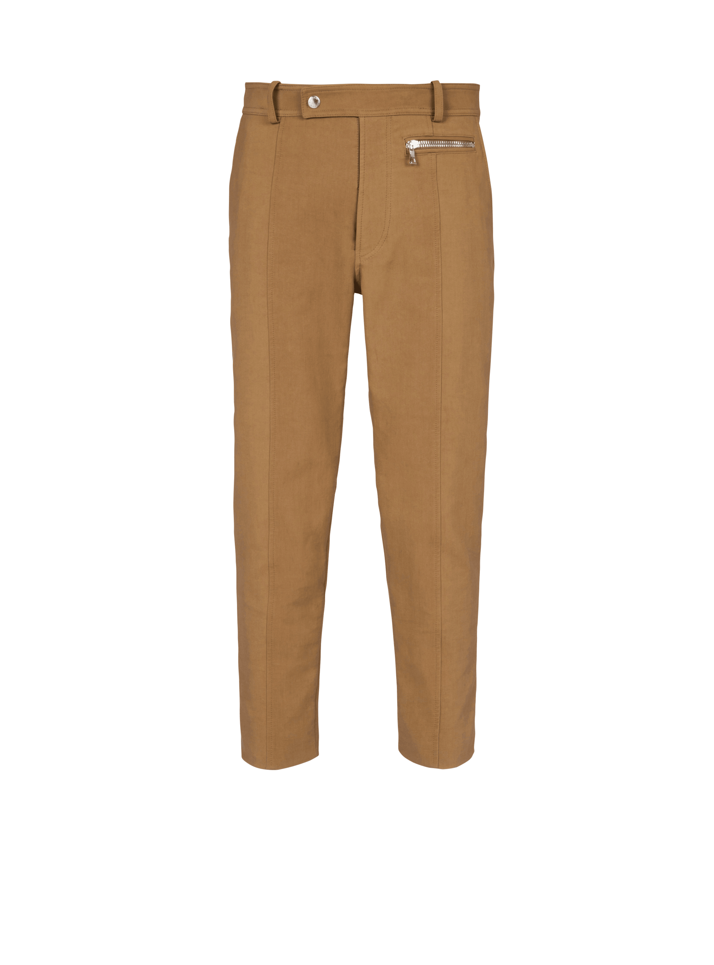 BALMAIN MEN'S STRAIGHT TECHNICAL COTTON RIDER PANTS NWT