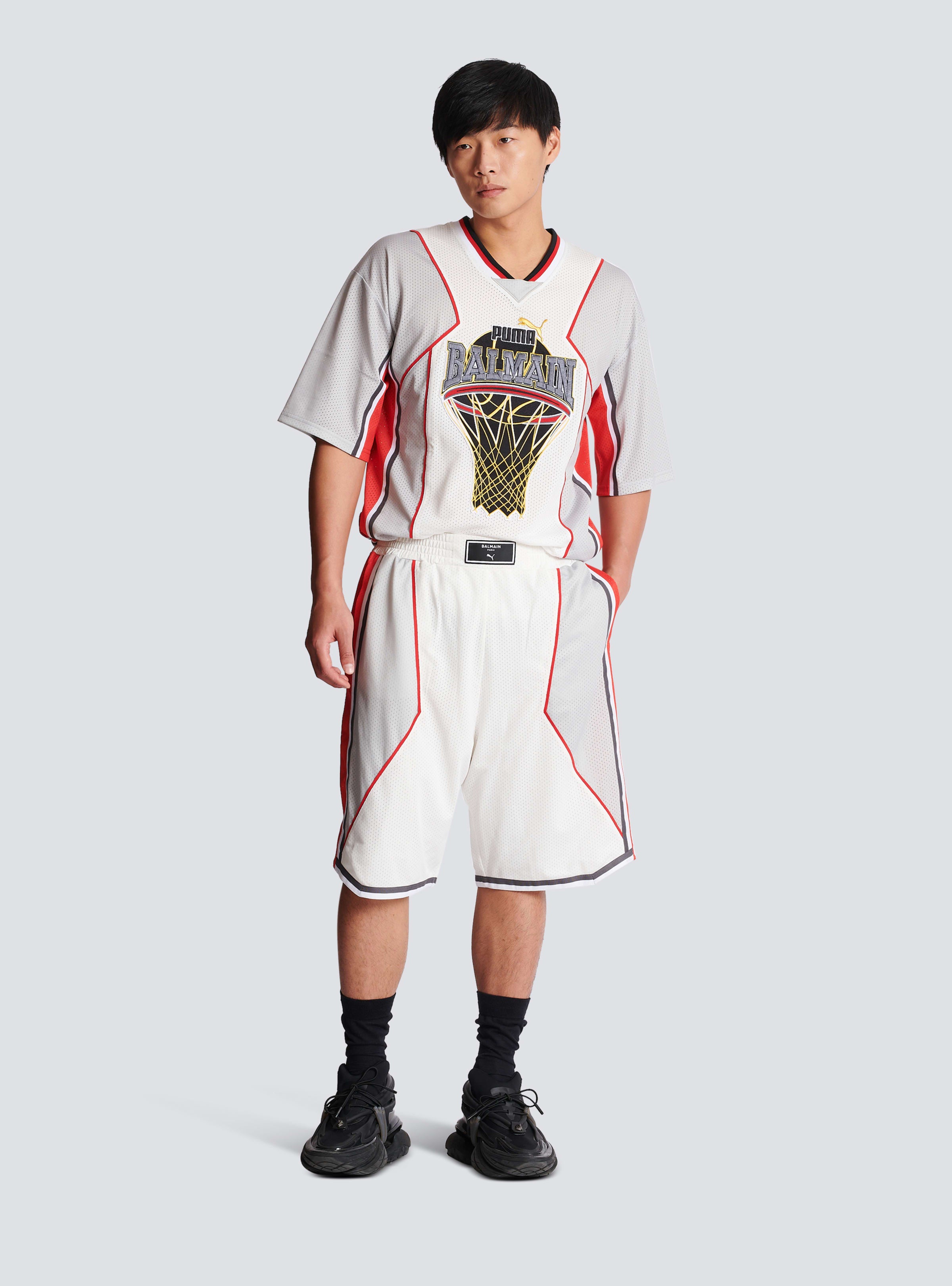 BALMAIN MEN'S BALMAIN X PUMA BOXY SHORTS NWT