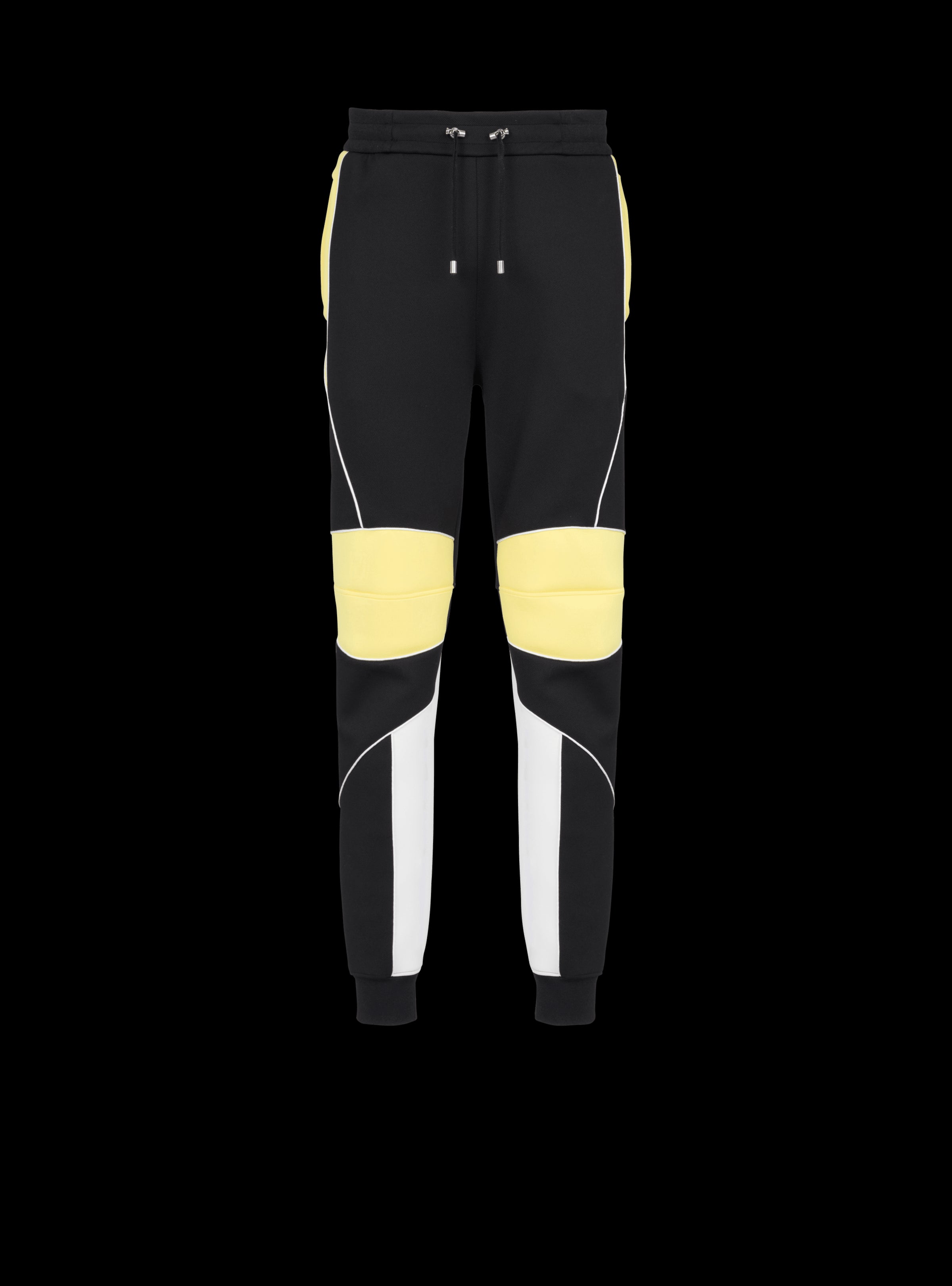 BALMAIN MEN'S NEOPRENE MULTICUT SWEATPANTS NWT