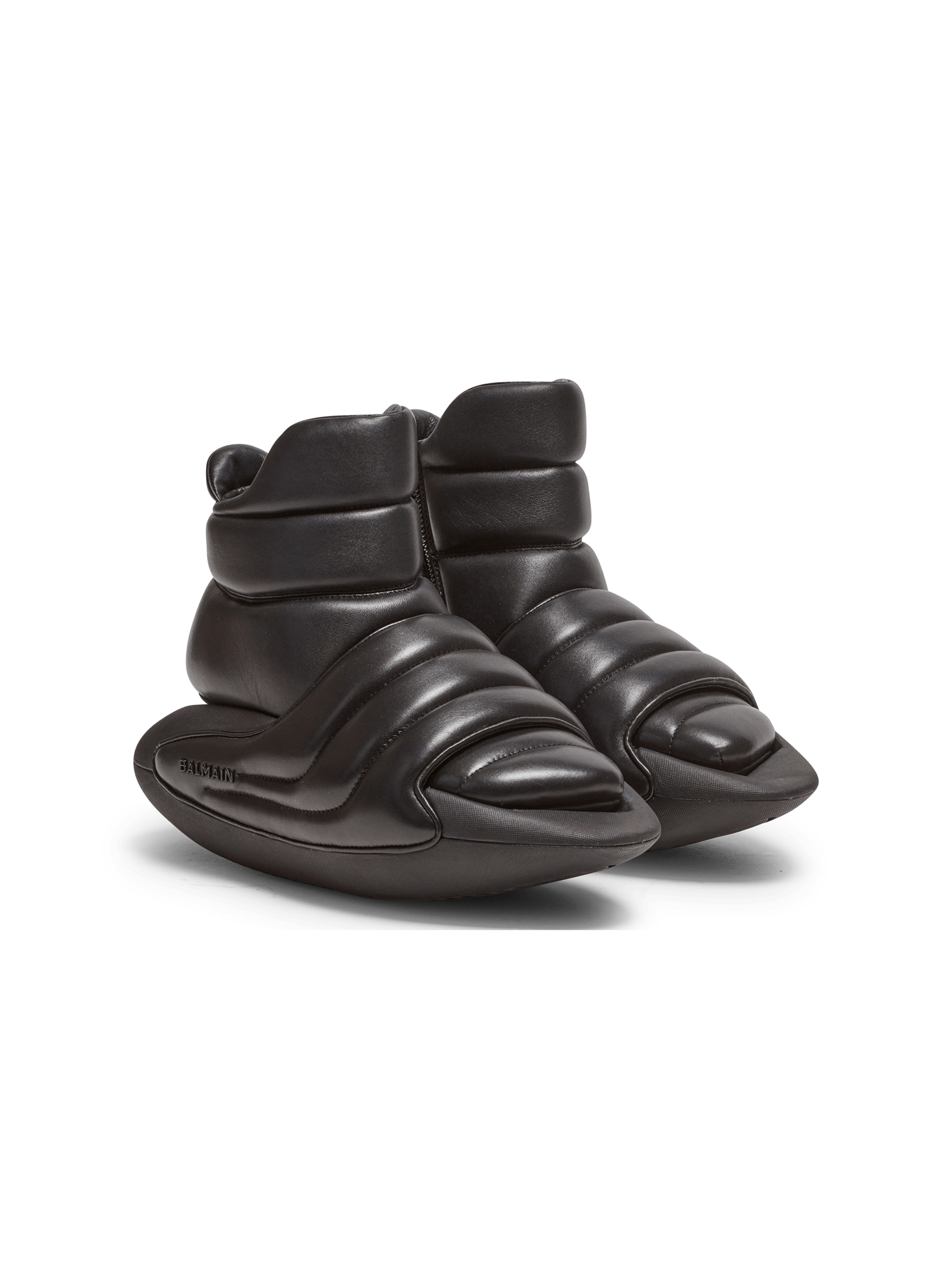 BALMAIN MEN'S B-IT-PUFFY LAMBSKIN&SOCKS NWT