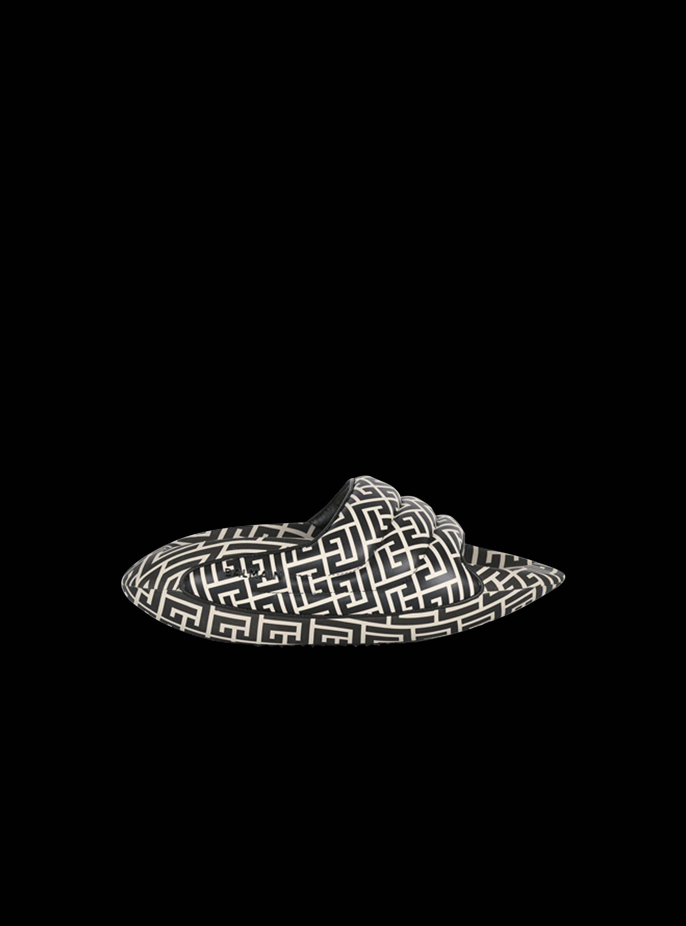 BALMAIN MEN'S B-IT-CALFSKIN PRINTED MONOGRAM NWT