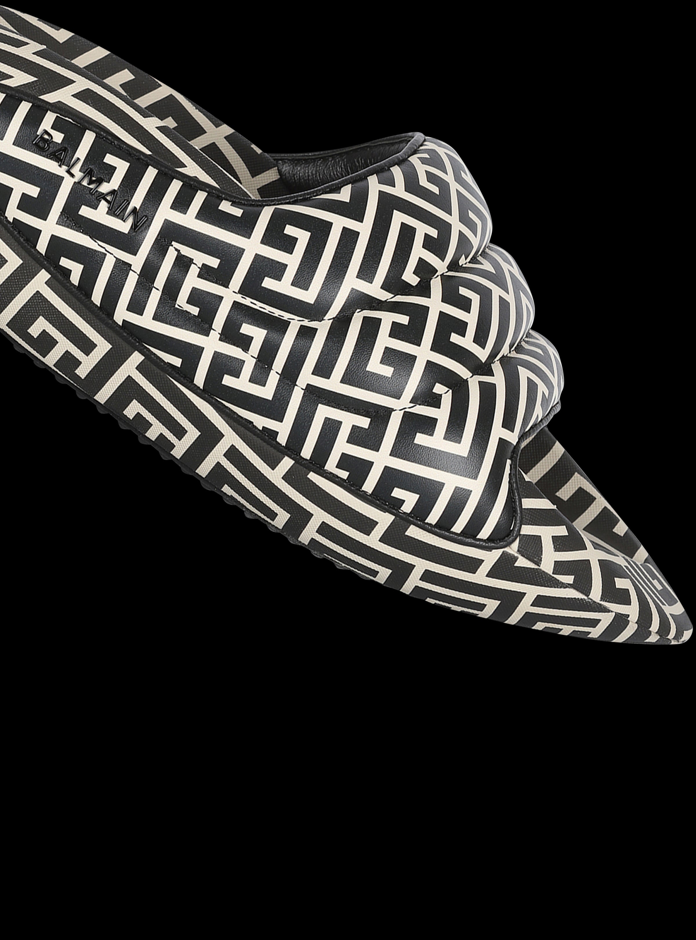 BALMAIN MEN'S B-IT-CALFSKIN PRINTED MONOGRAM NWT