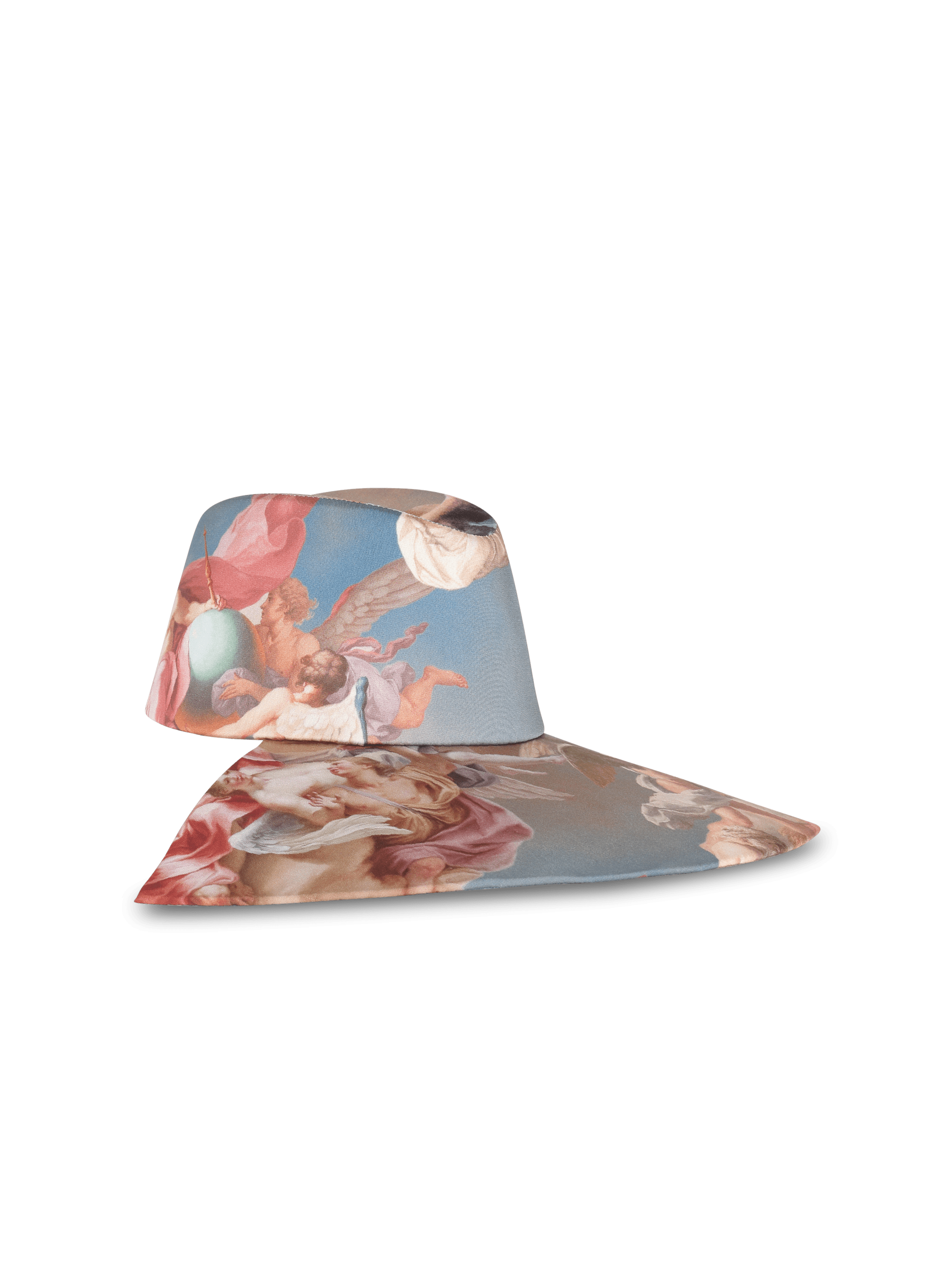 BALMAIN WOMEN'S SKY PRINTED HAT NWT