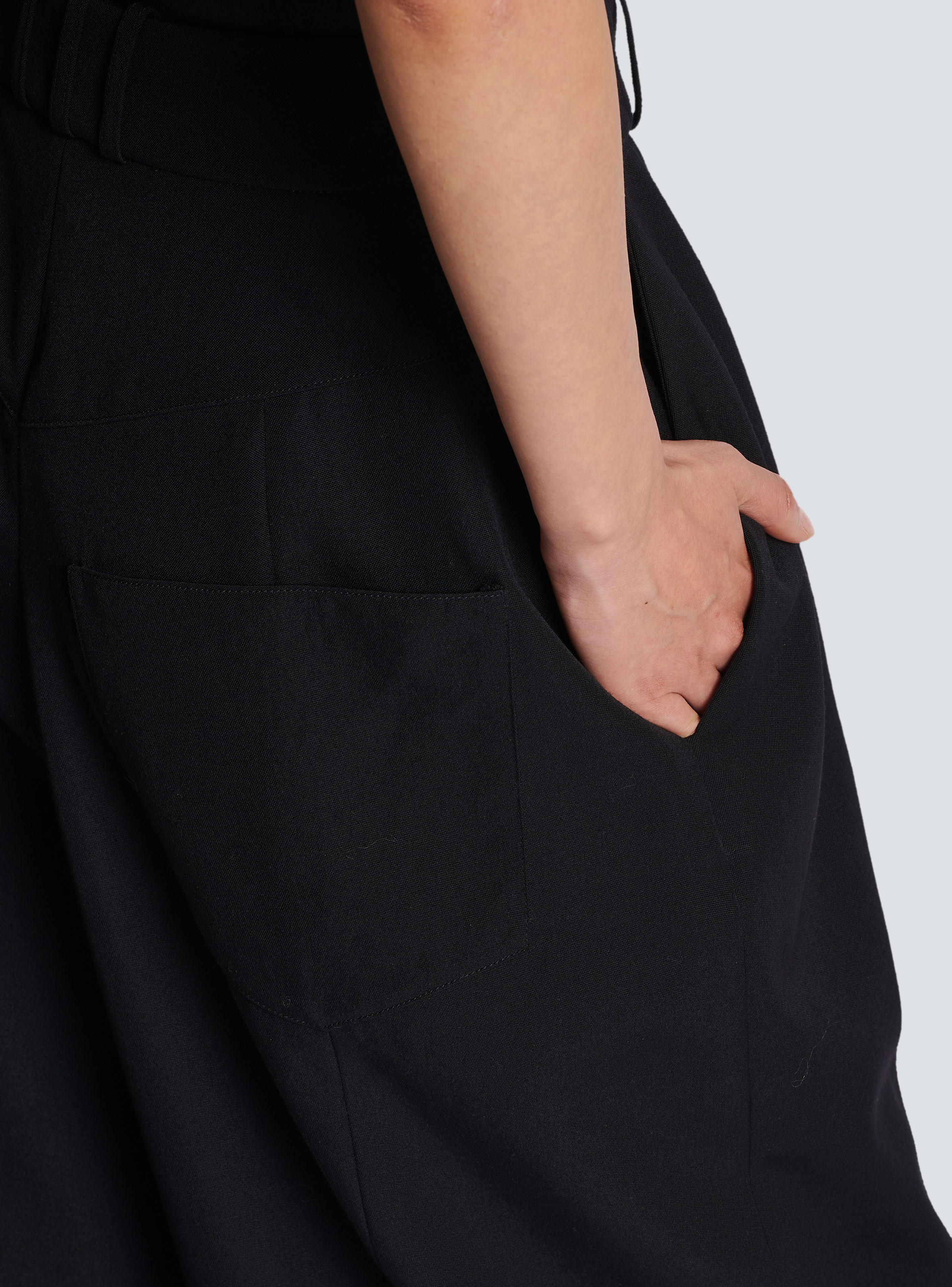 BALMAIN WOMEN'S LARGE TAPPERED GDP PANTS NWT