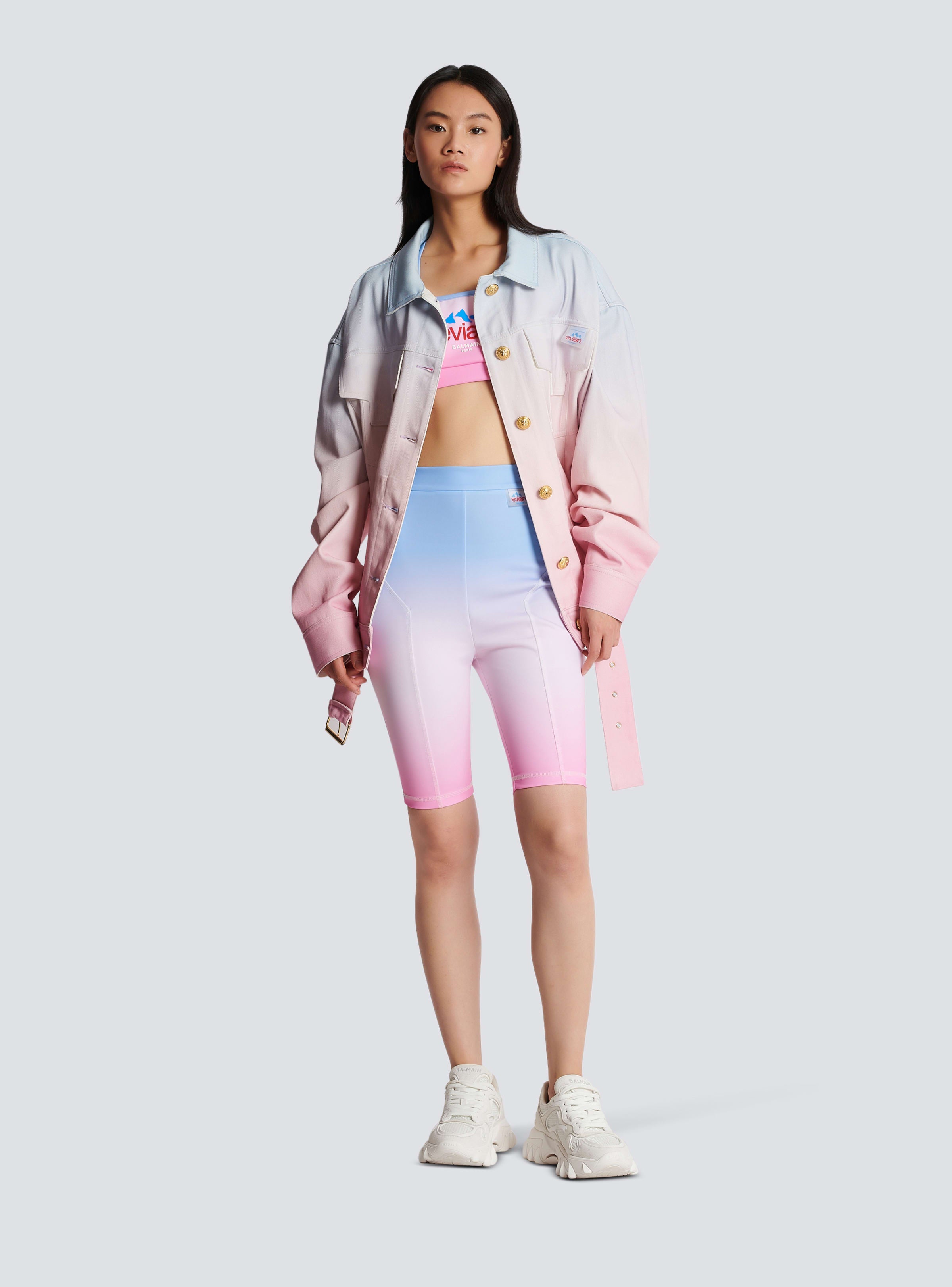 BALMAIN WOMEN'S BALMAIN X EVIAN LYCRA BERMUDA NWT
