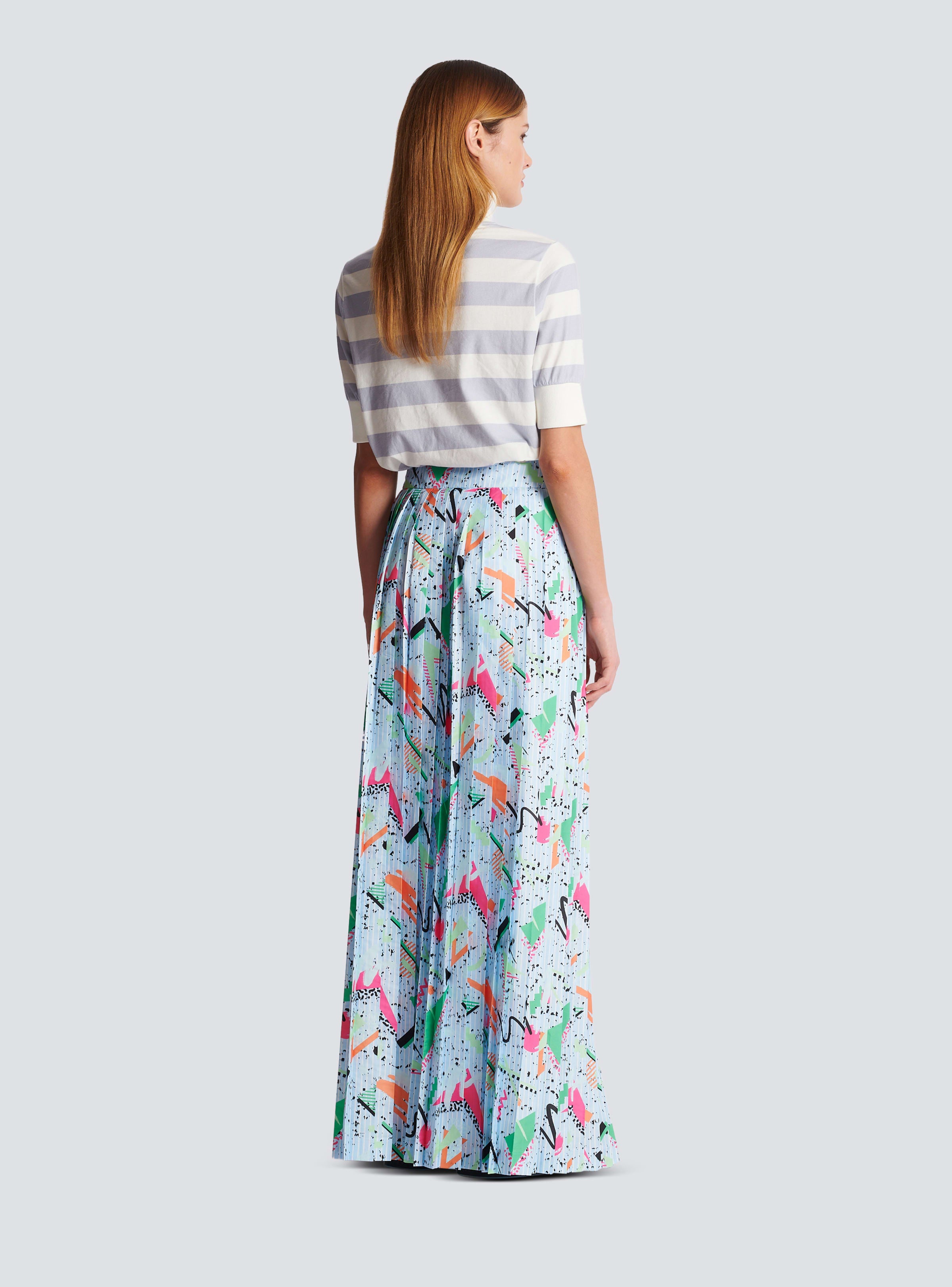 BALMAIN WOMEN'S JUPE LONGUE PLISSÉE NWT