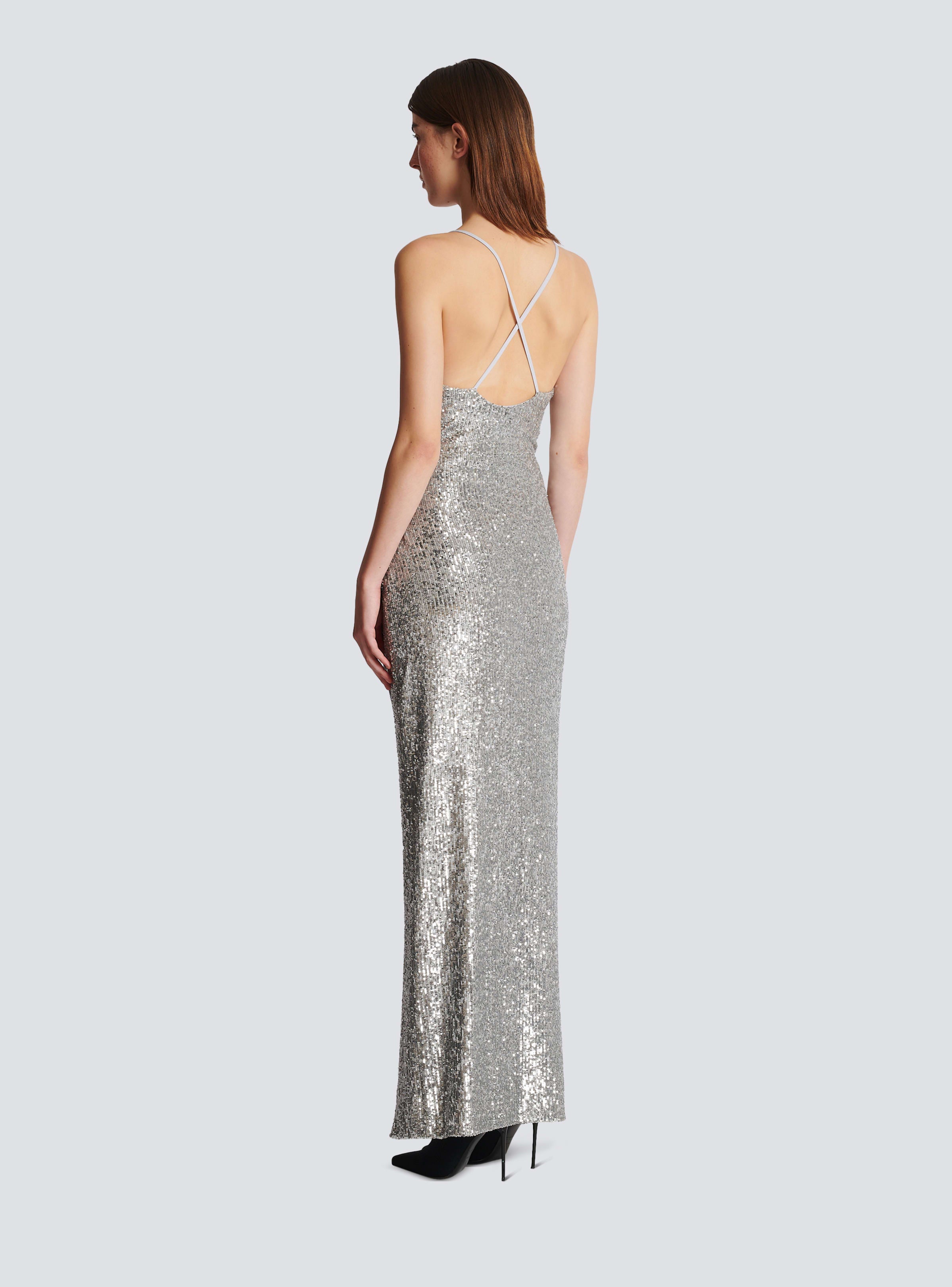BALMAIN WOMEN'S LONG SEQUIN DRESS - MY THERESA NWT