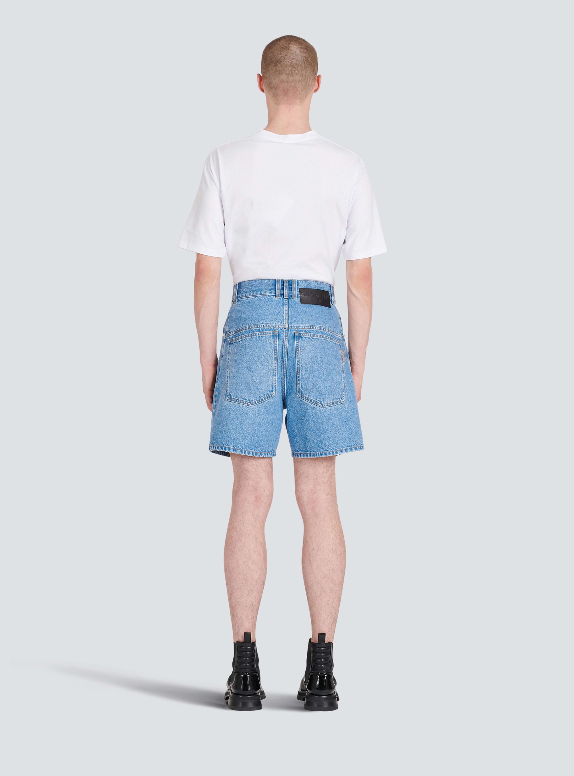 BALMAIN MEN'S SHORT DENIM LARGE NWT