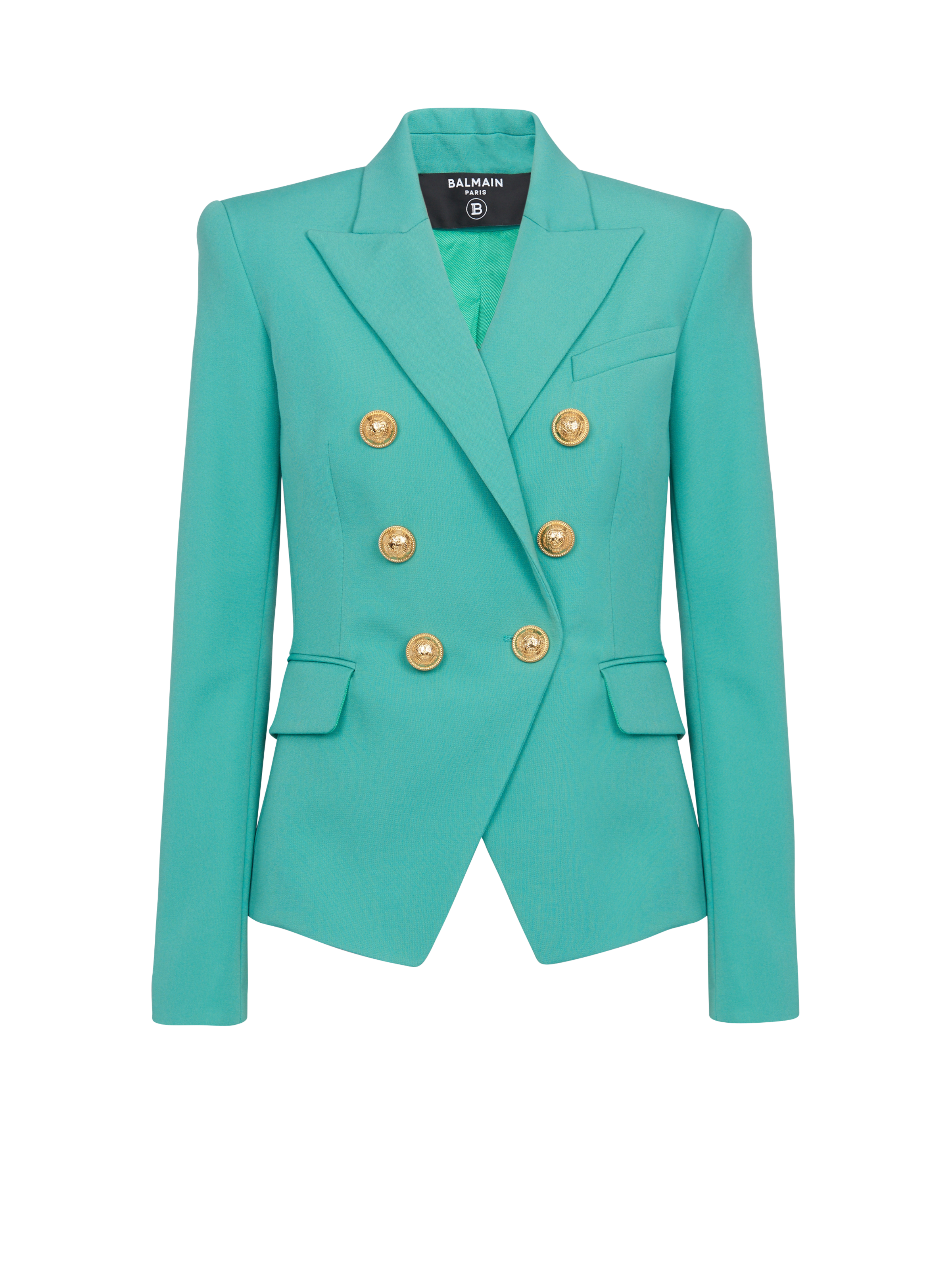 BALMAIN WOMEN'S 6 BTN GRAIN DE POUDRE JACKET NWT