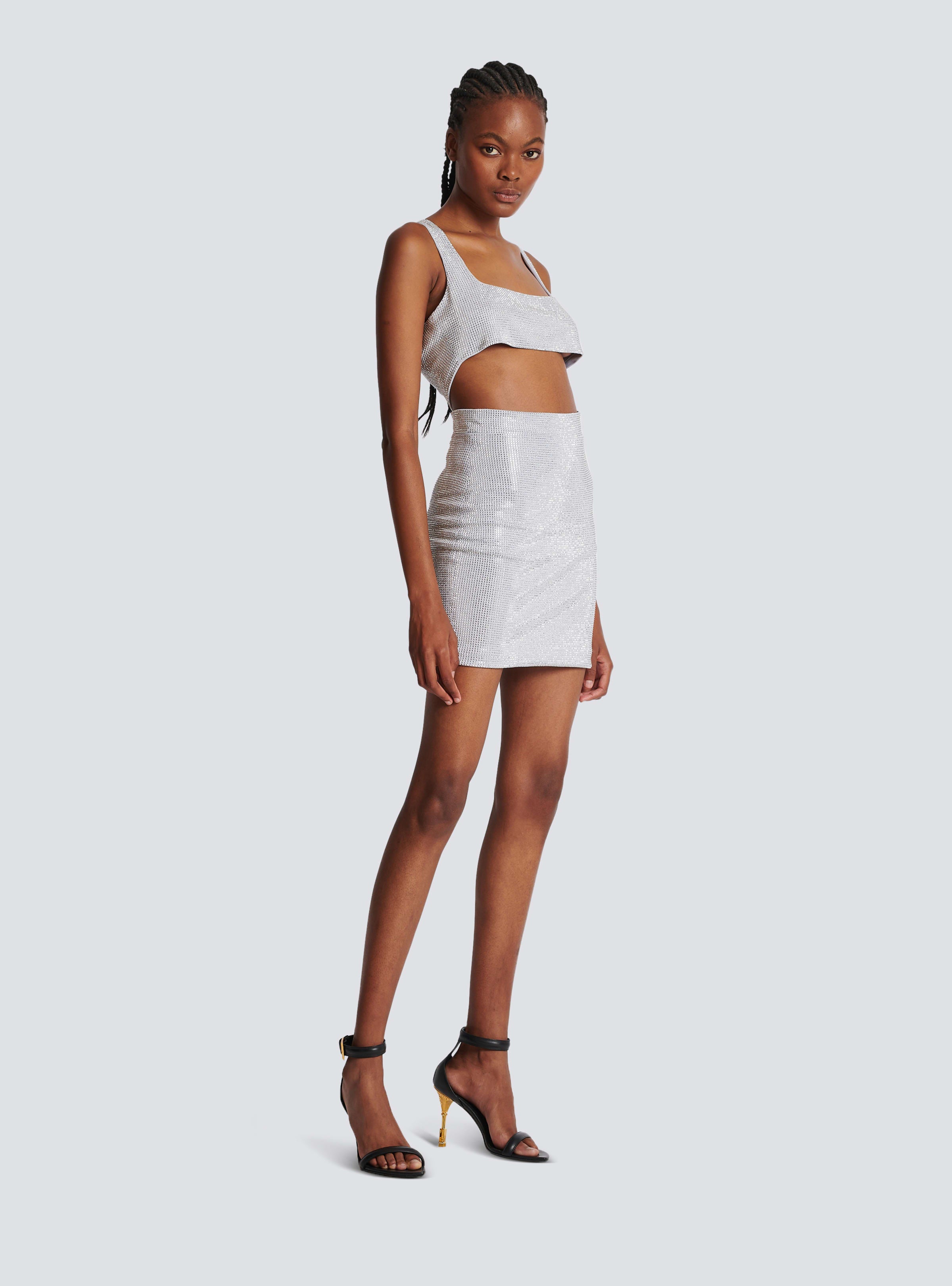 BALMAIN WOMEN'S STRASSED SHORT SKIRT - MY THERESA NWT