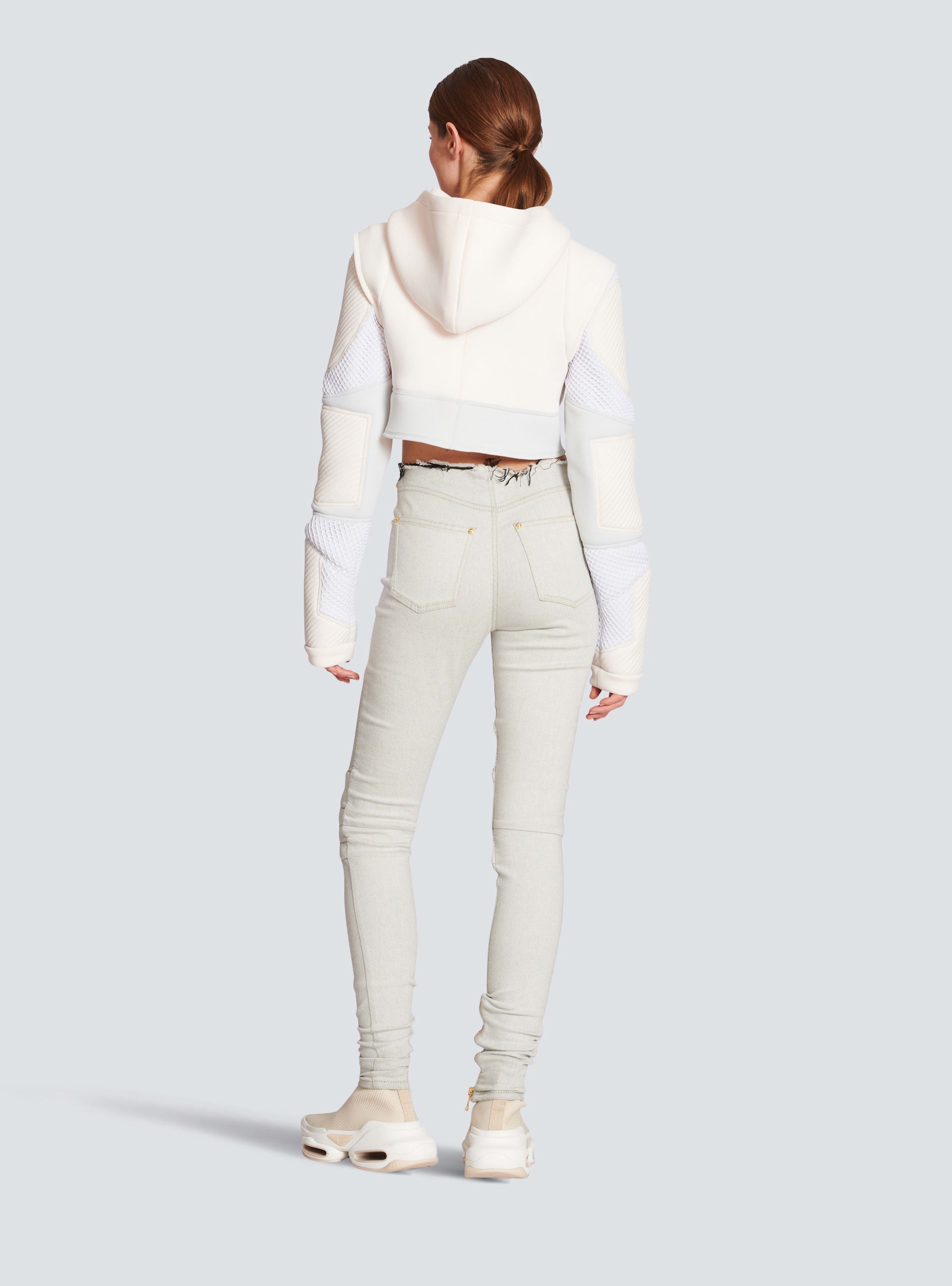 BALMAIN WOMEN'S HW BIKER STRETCH LEGGING JEANS NWT