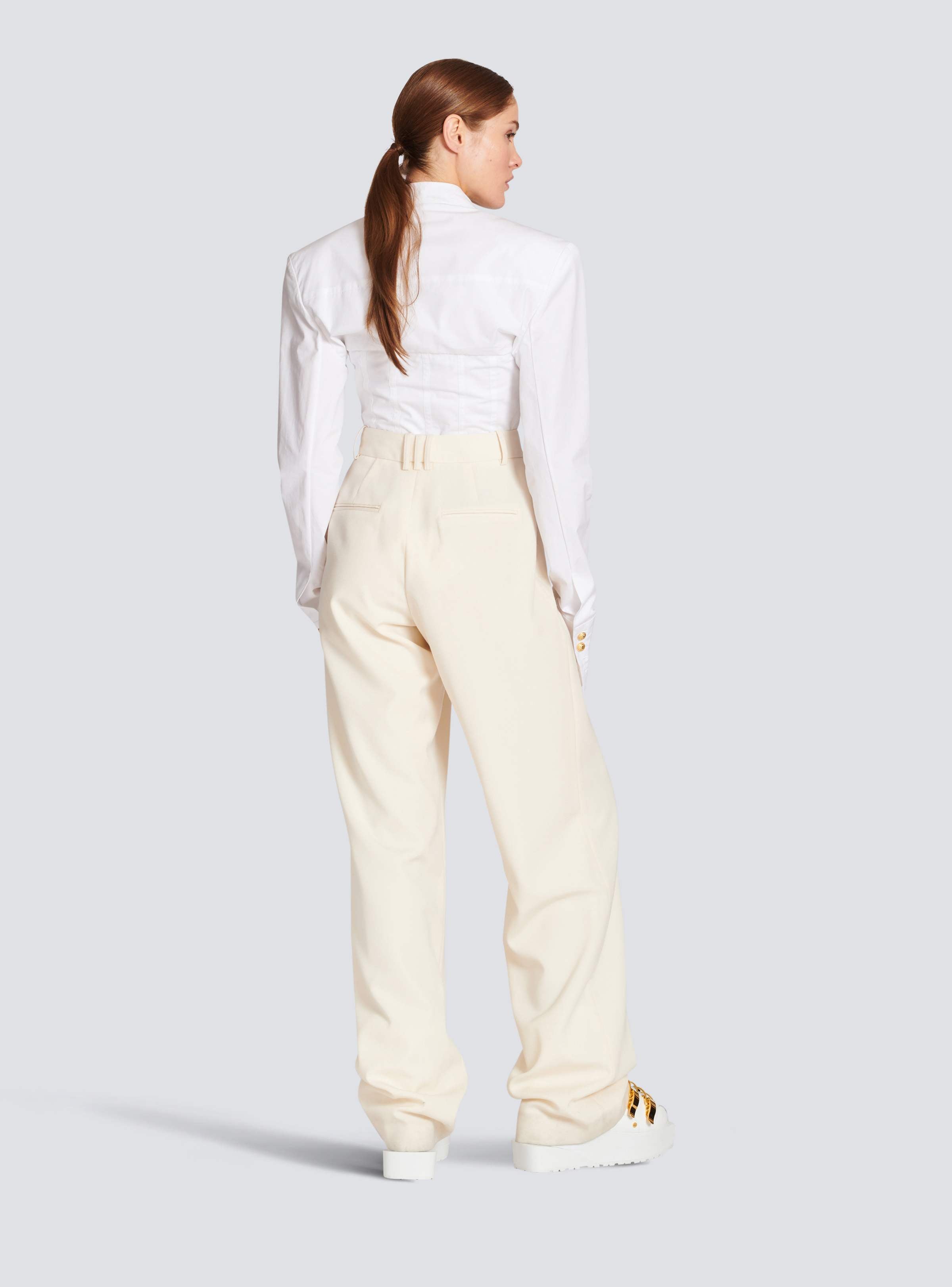 BALMAIN WOMEN'S GDP WIDE LEG PANTS NWT