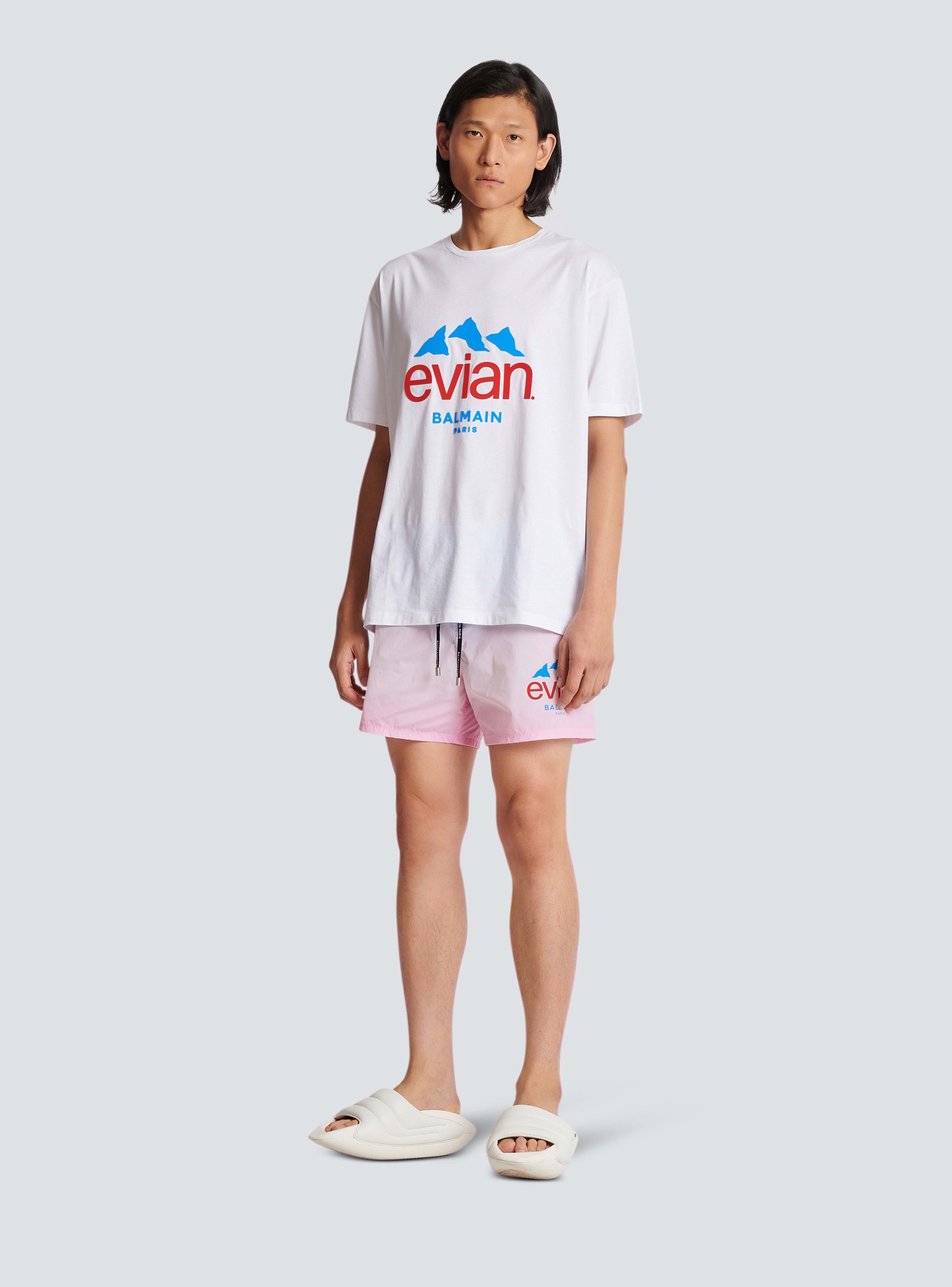 BALMAIN MEN'S BALMAIN X EVIAN GRADIENT SWIM SHORTS NWT