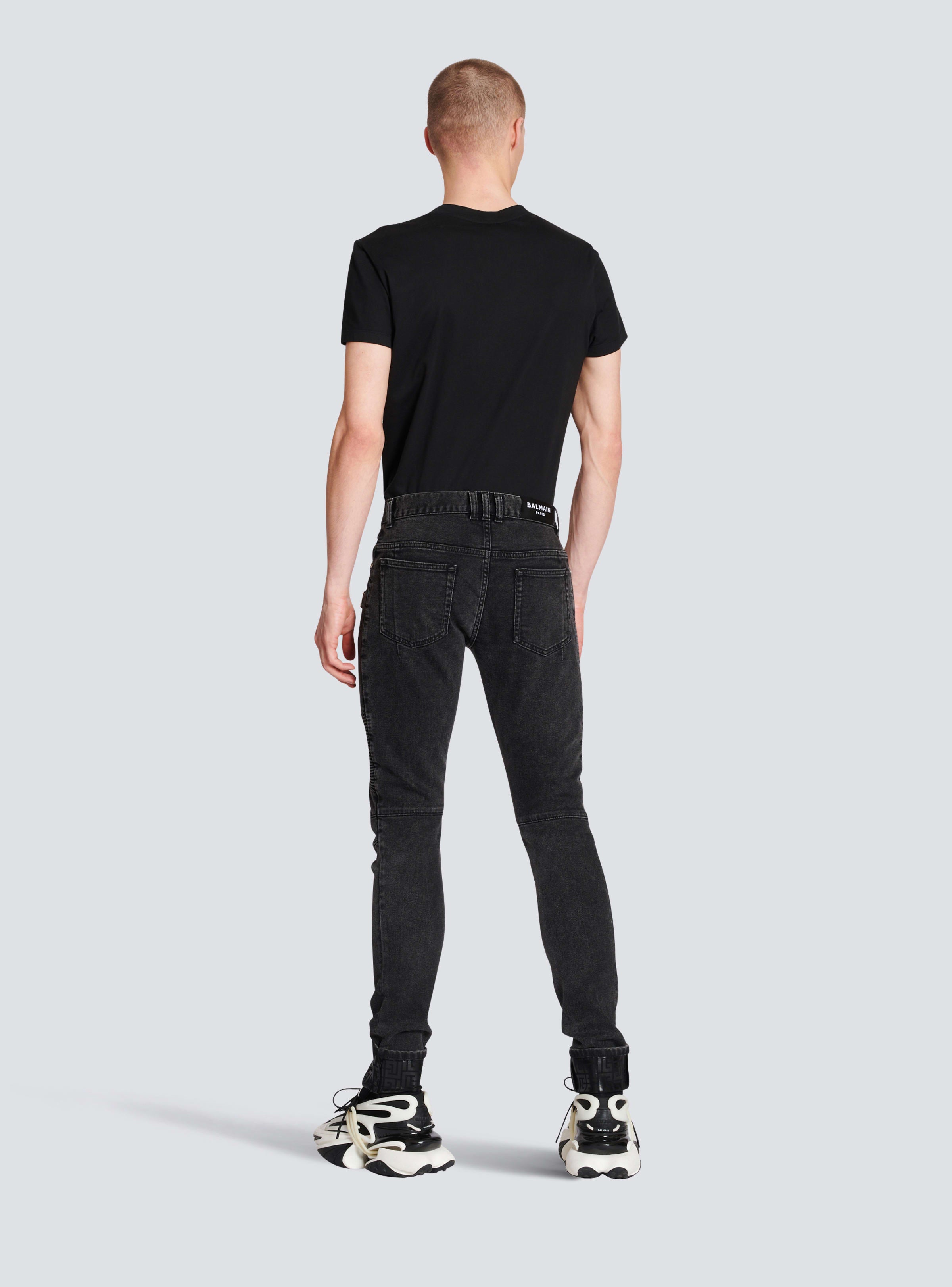 BALMAIN MEN'S PANTALON DENIM SLIM REVERS NWT