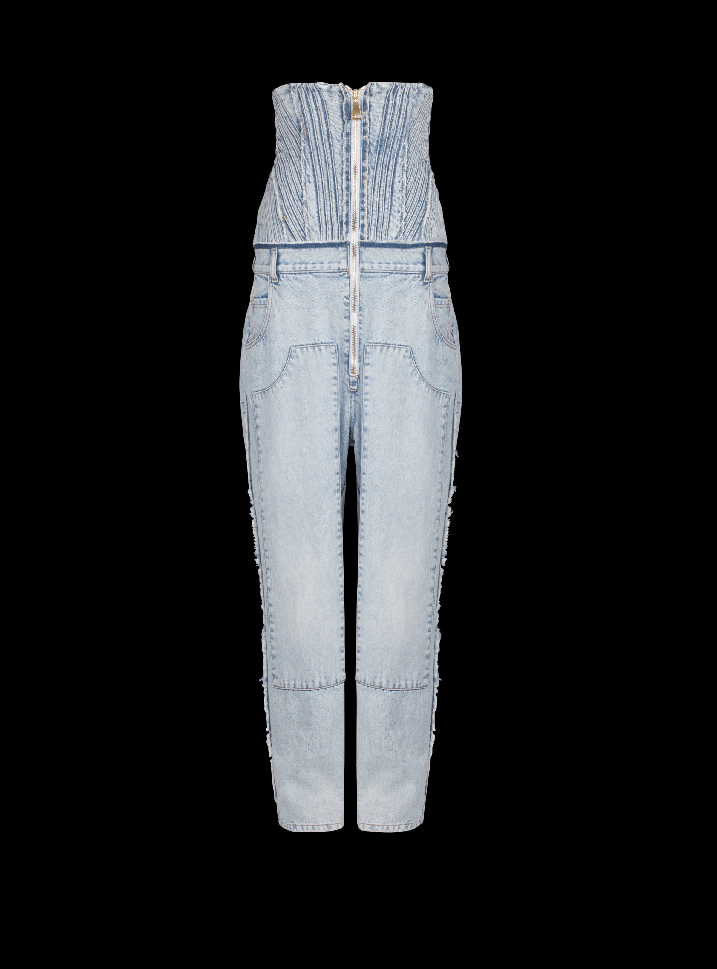 BALMAIN WOMEN'S HW VINTAGE BLUE BOYFRIEND JEANS NWT