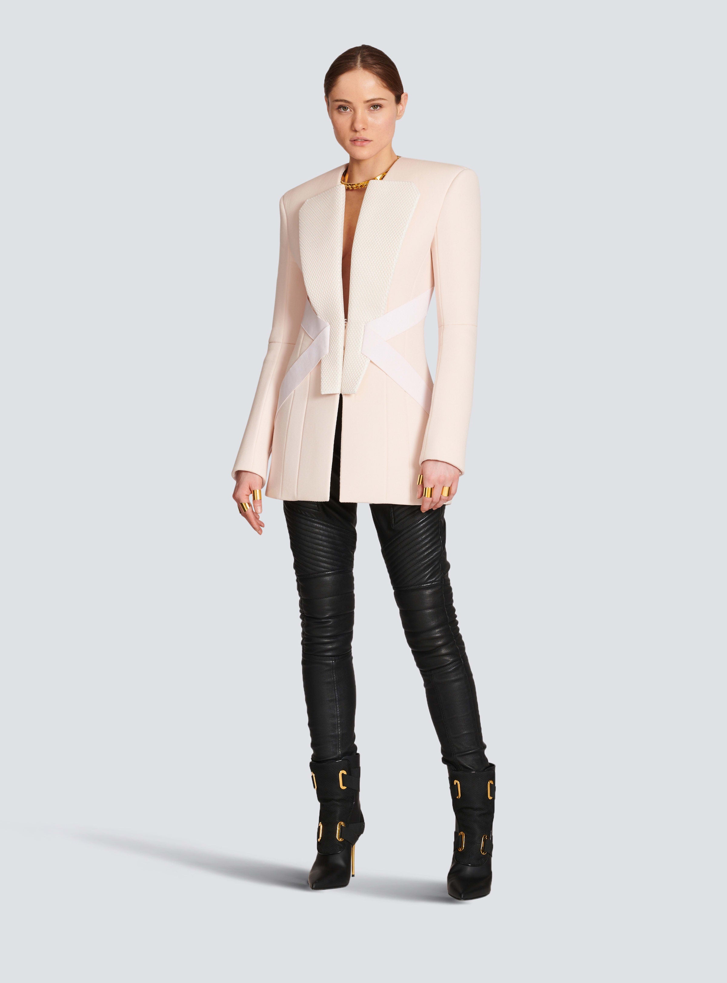BALMAIN WOMEN'S SIDE TO SIDE STRAPPED GDP JACKET NWT