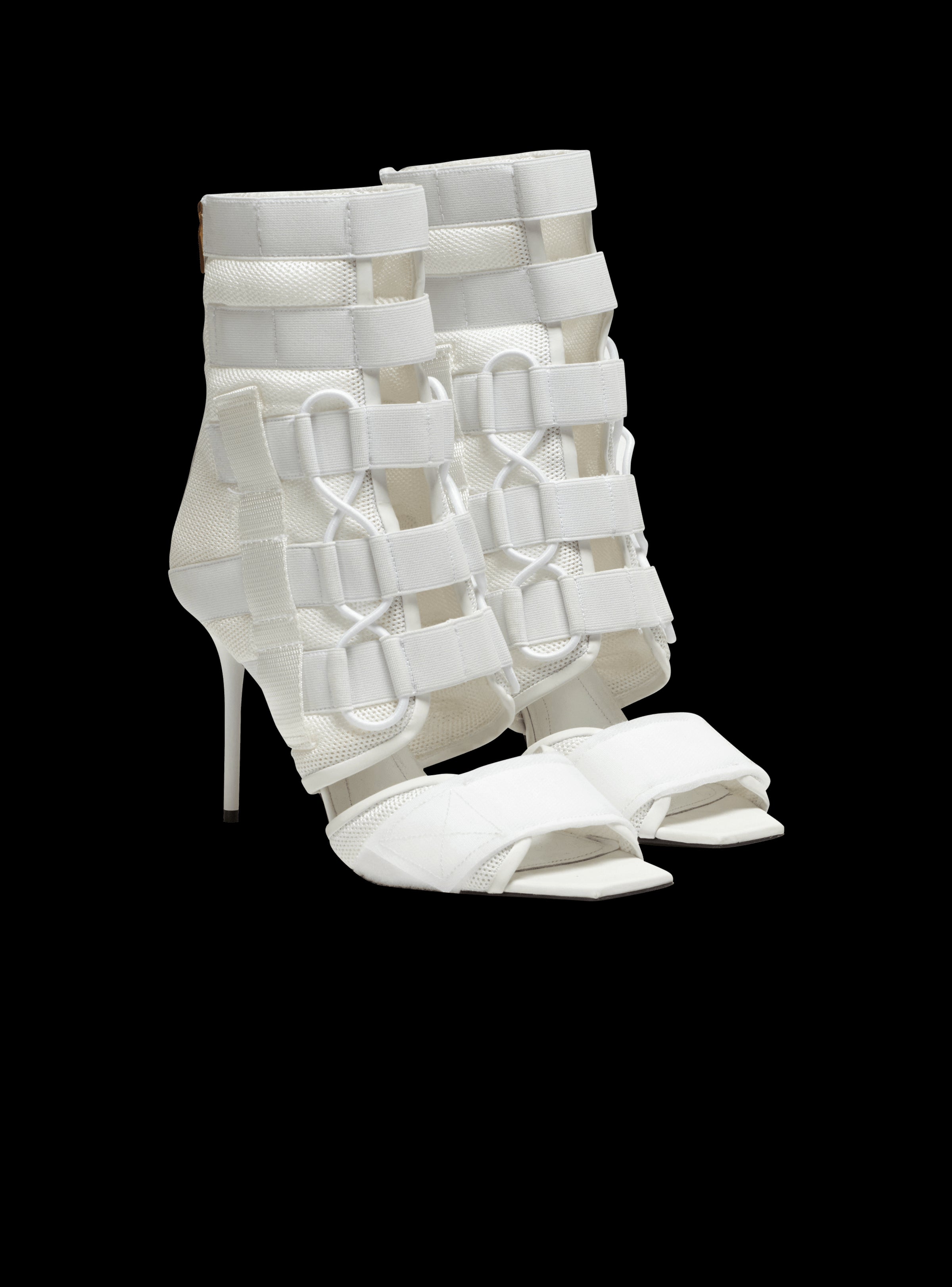 BALMAIN WOMEN'S SANDAL UMA-VELCRO&MESH NWT