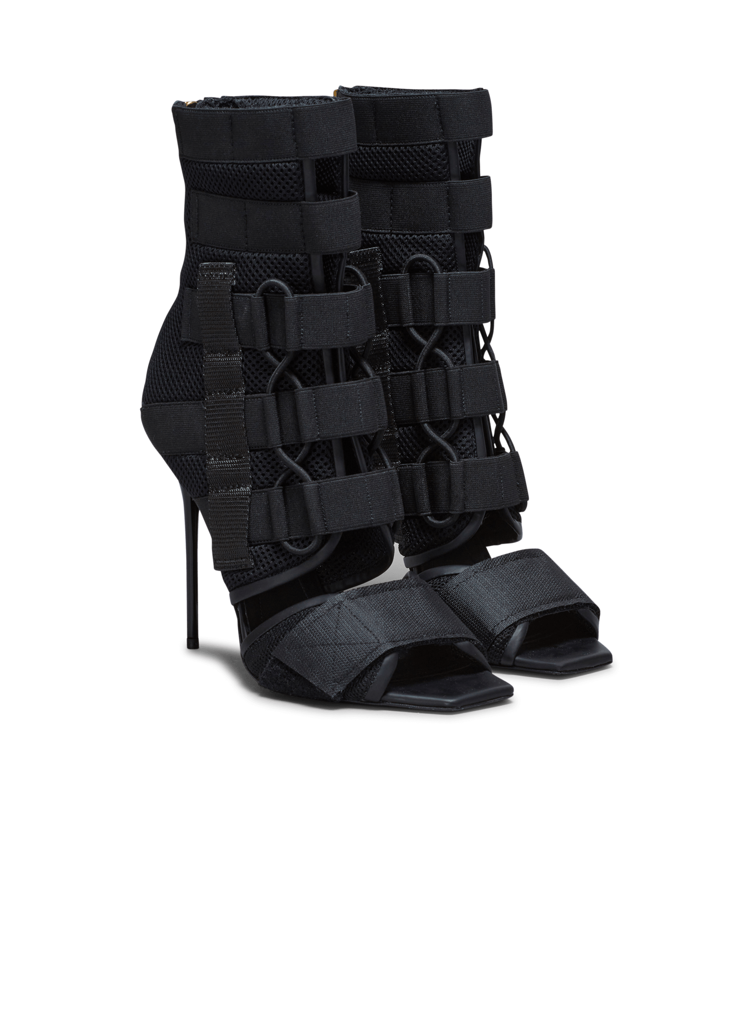 BALMAIN WOMEN'S SANDAL UMA-VELCRO&MESH NWT
